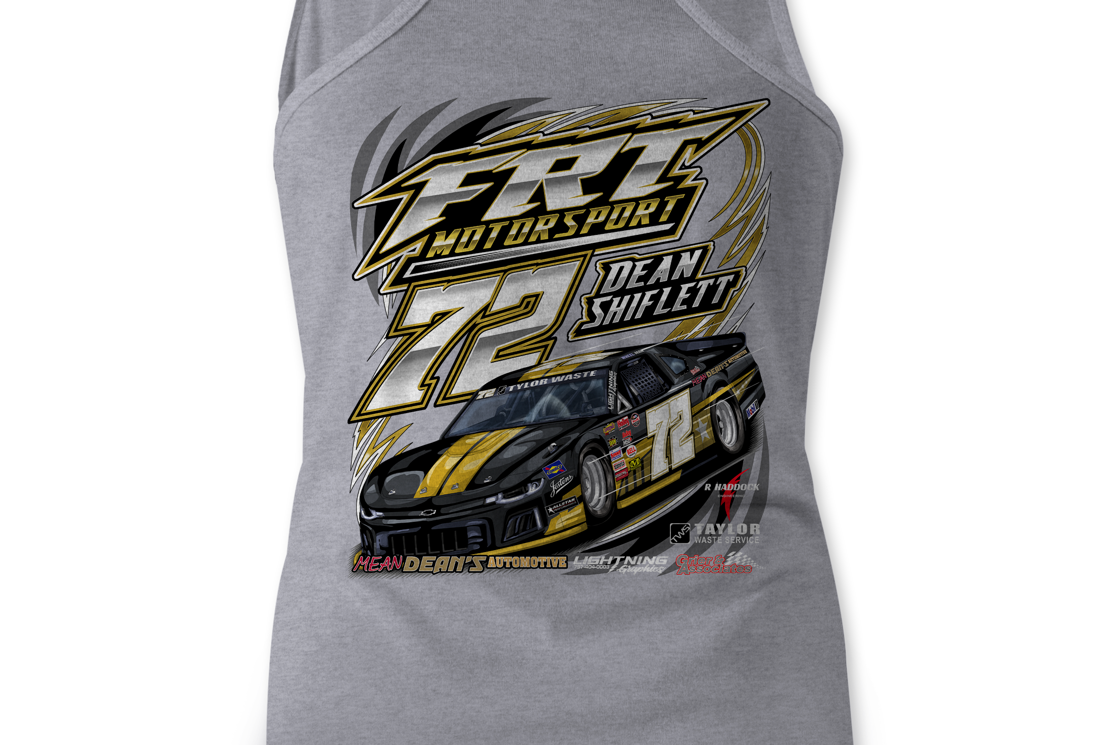 FRT Motorsports 2022 Tank Tops Black Acid Apparel