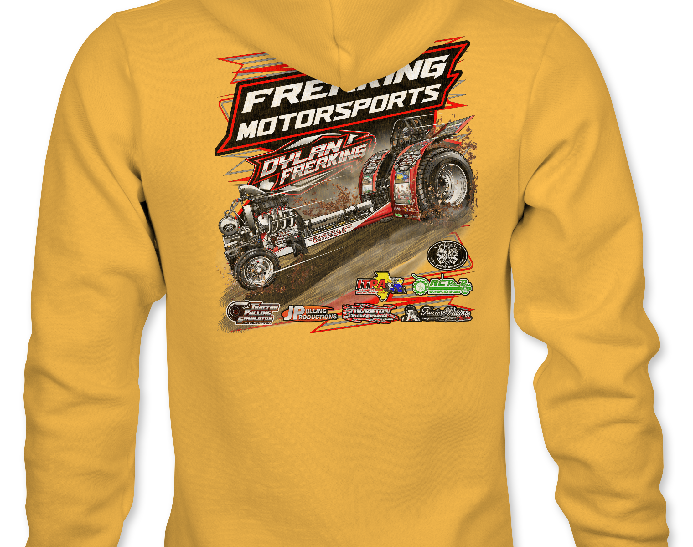 Frerking Motorsports Hoodies Black Acid Apparel