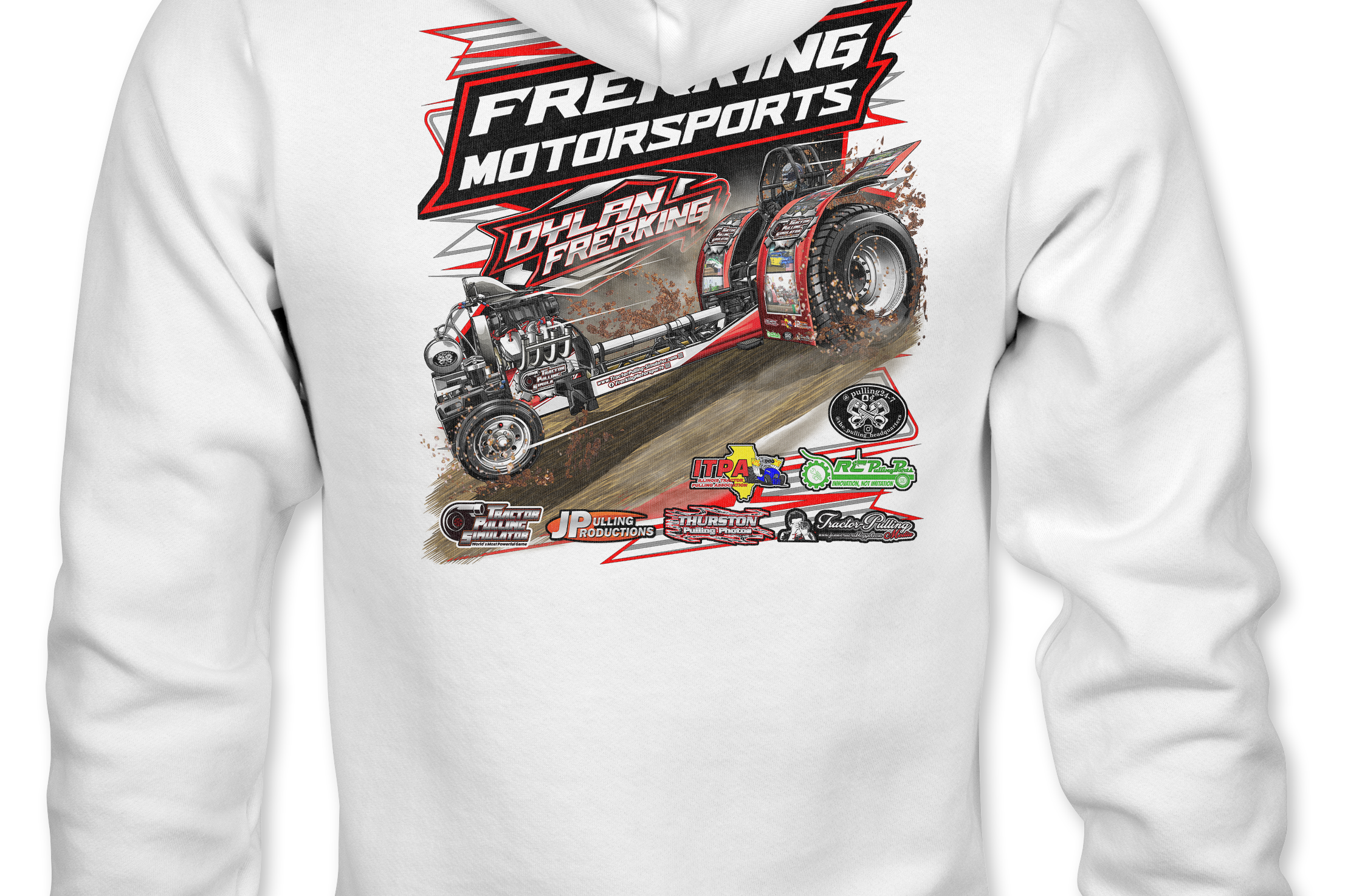 Frerking Motorsports Hoodies Black Acid Apparel