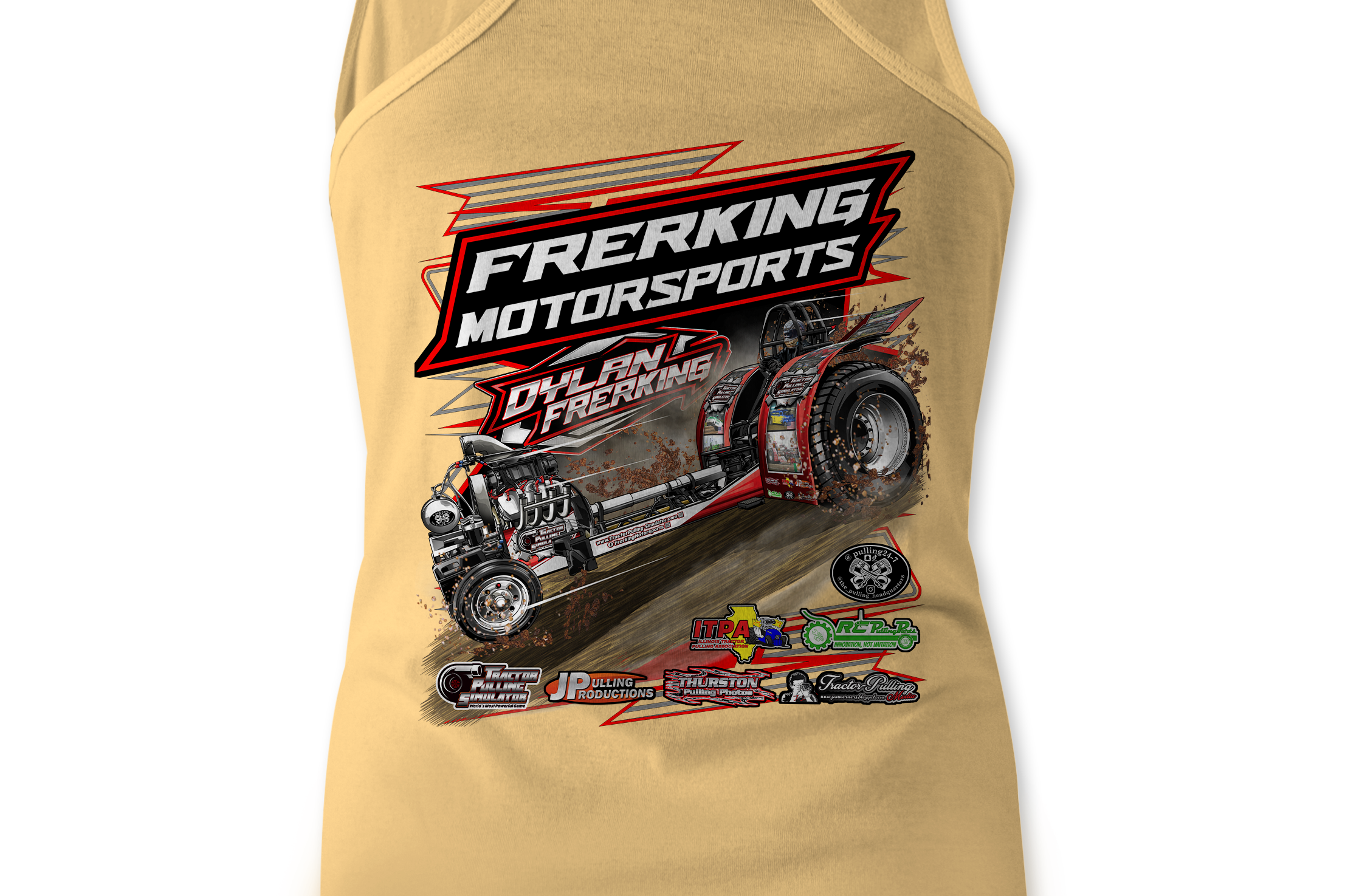 Frerking Motorsports Tank Tops Black Acid Apparel