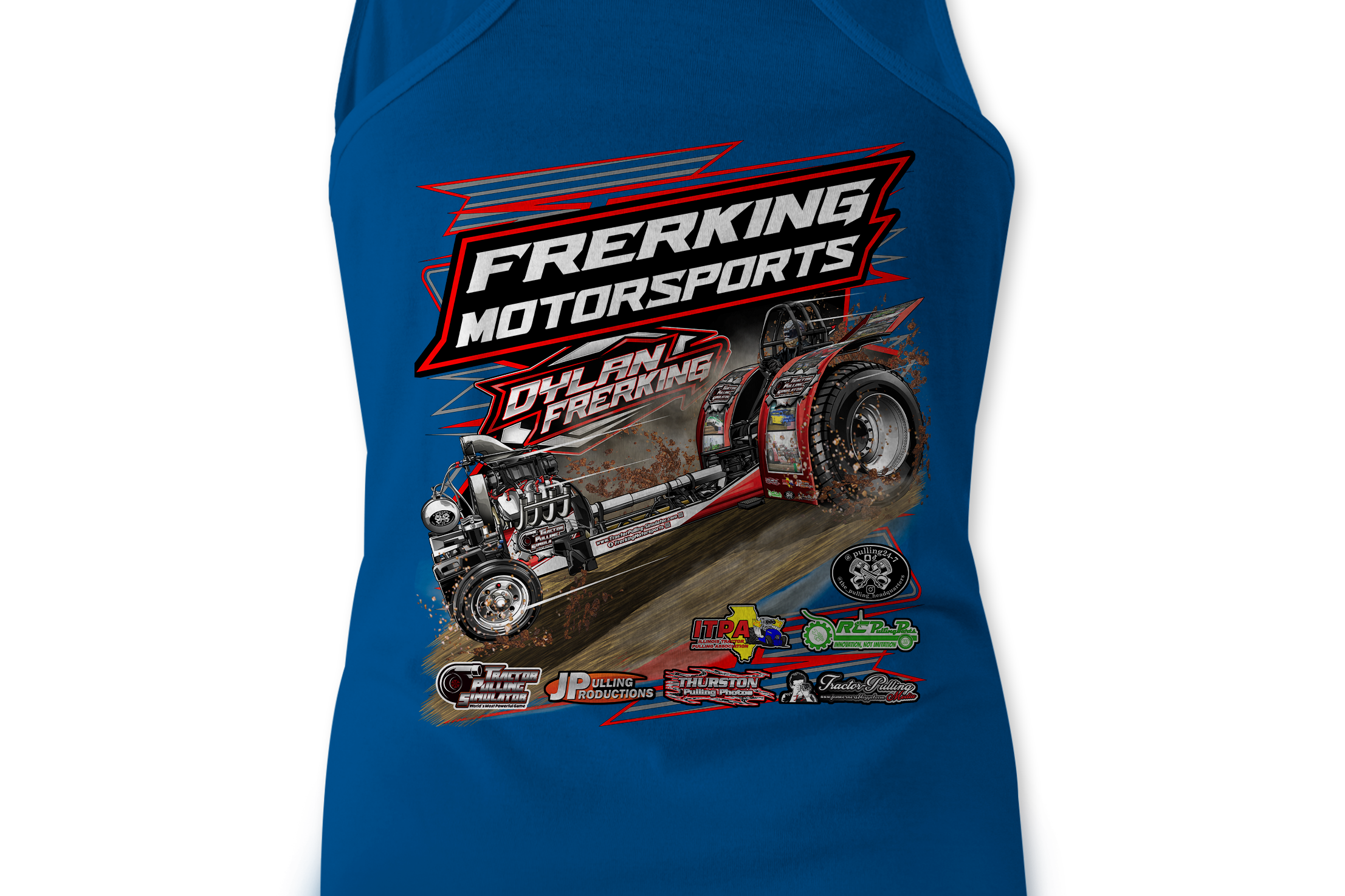 Frerking Motorsports Tank Tops Black Acid Apparel