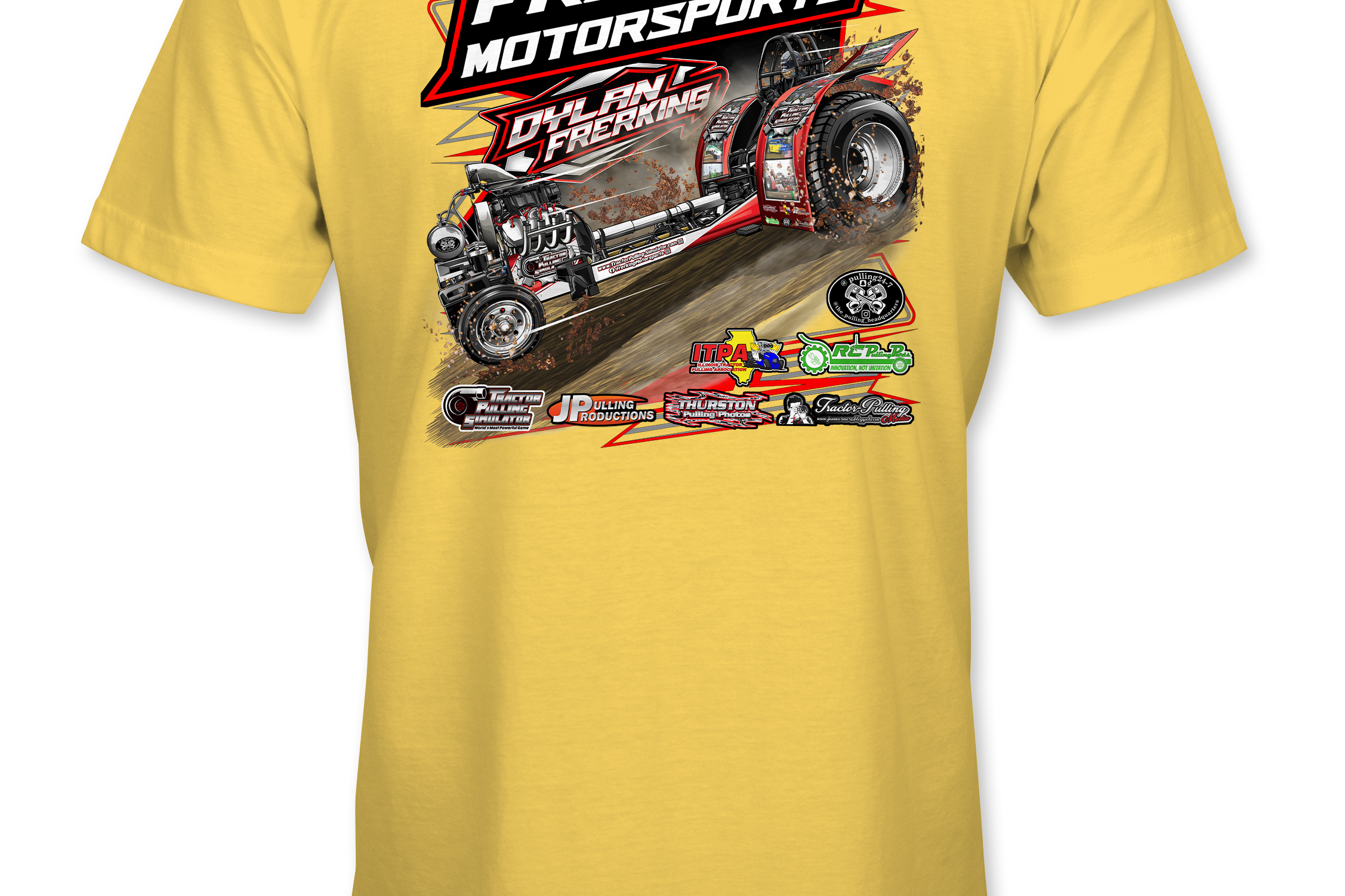 Frerking Motorsports T-Shirts Black Acid Apparel
