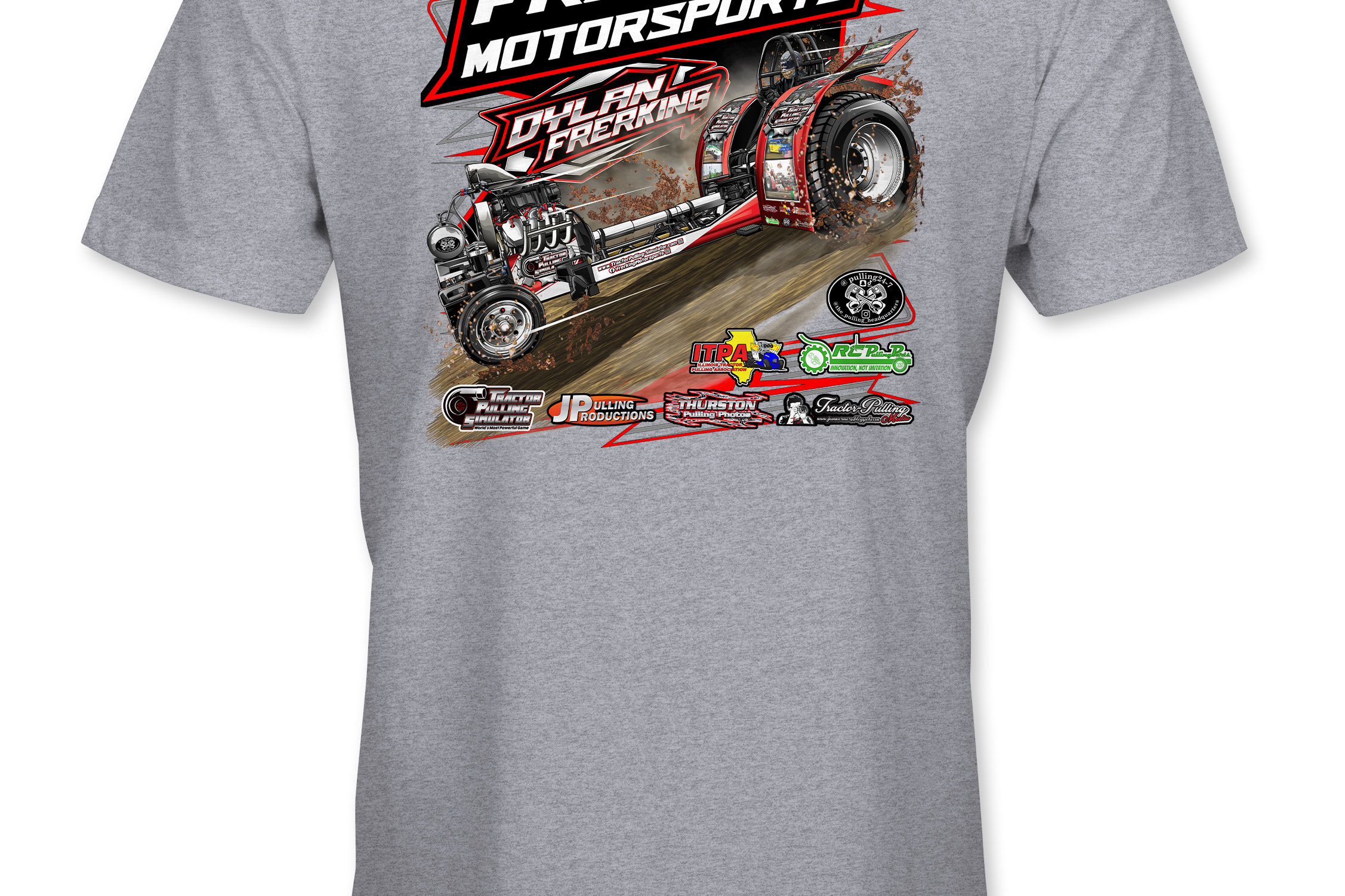 Frerking Motorsports T-Shirts Black Acid Apparel