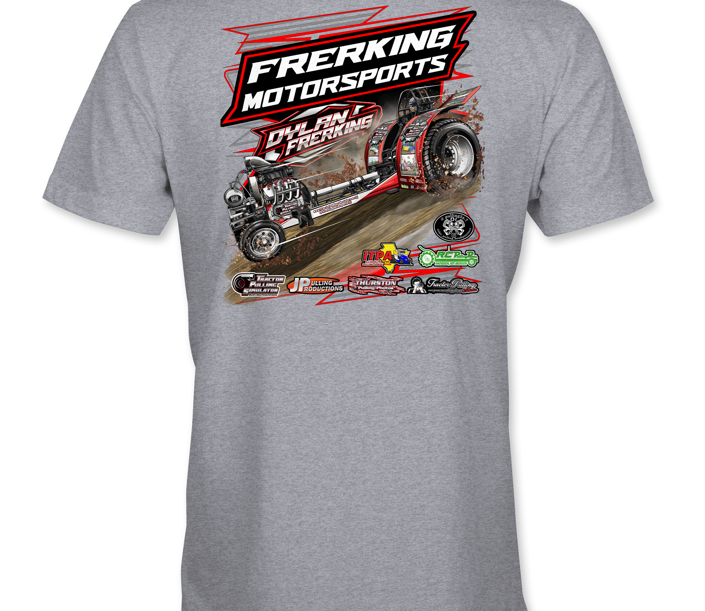 Frerking Motorsports T-Shirts Black Acid Apparel