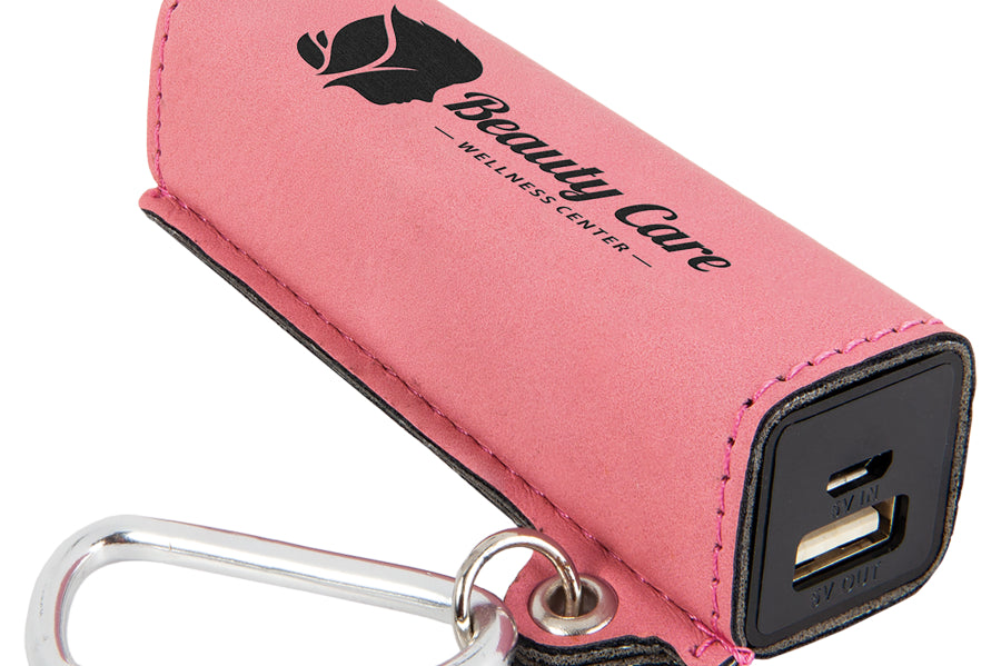 Leatherette Mini Power Bank Black Acid Apparel