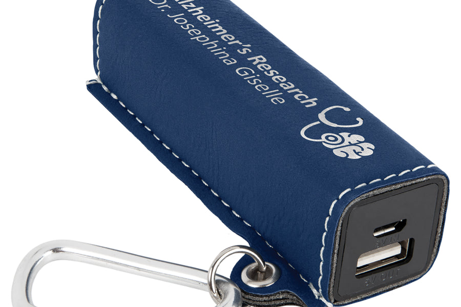 Leatherette Mini Power Bank Black Acid Apparel