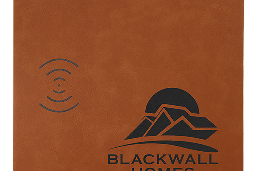 Leatherette Wireless Charging Mat Black Acid Apparel