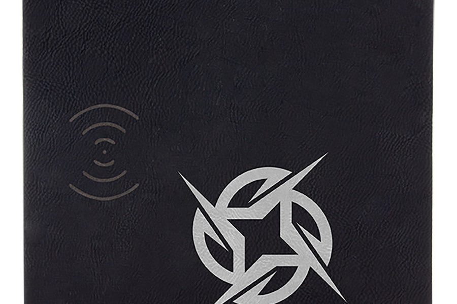 Leatherette Wireless Charging Mat Black Acid Apparel