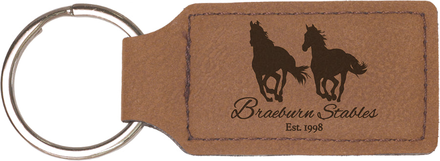 Leatherette Keychains Black Acid Apparel