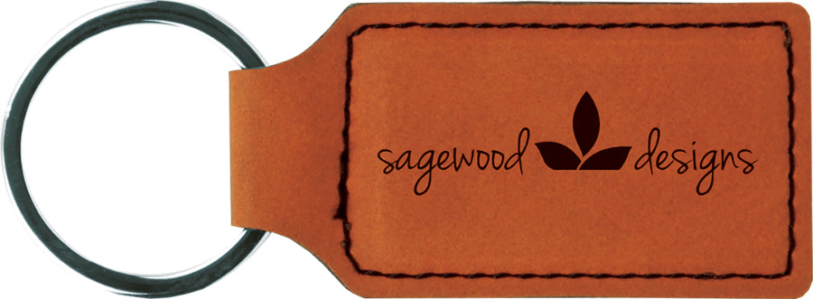 Leatherette Keychains Black Acid Apparel