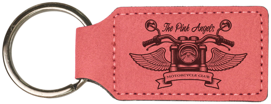 Leatherette Keychains Black Acid Apparel