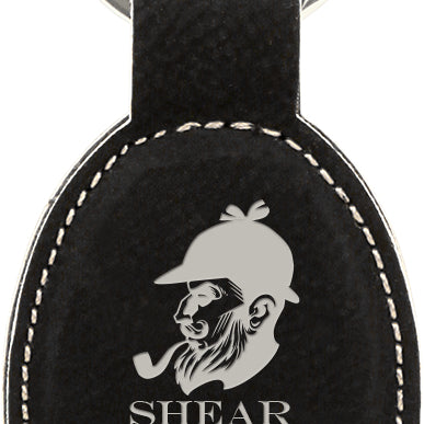 Leatherette Keychains Black Acid Apparel