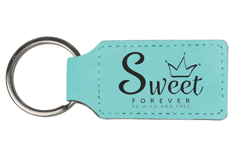 Leatherette Keychains Black Acid Apparel