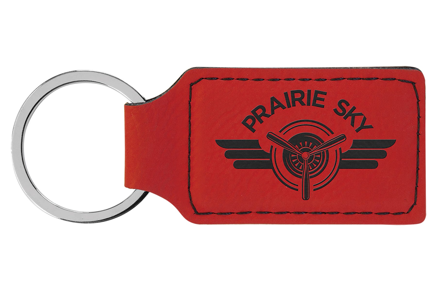 Leatherette Keychains Black Acid Apparel