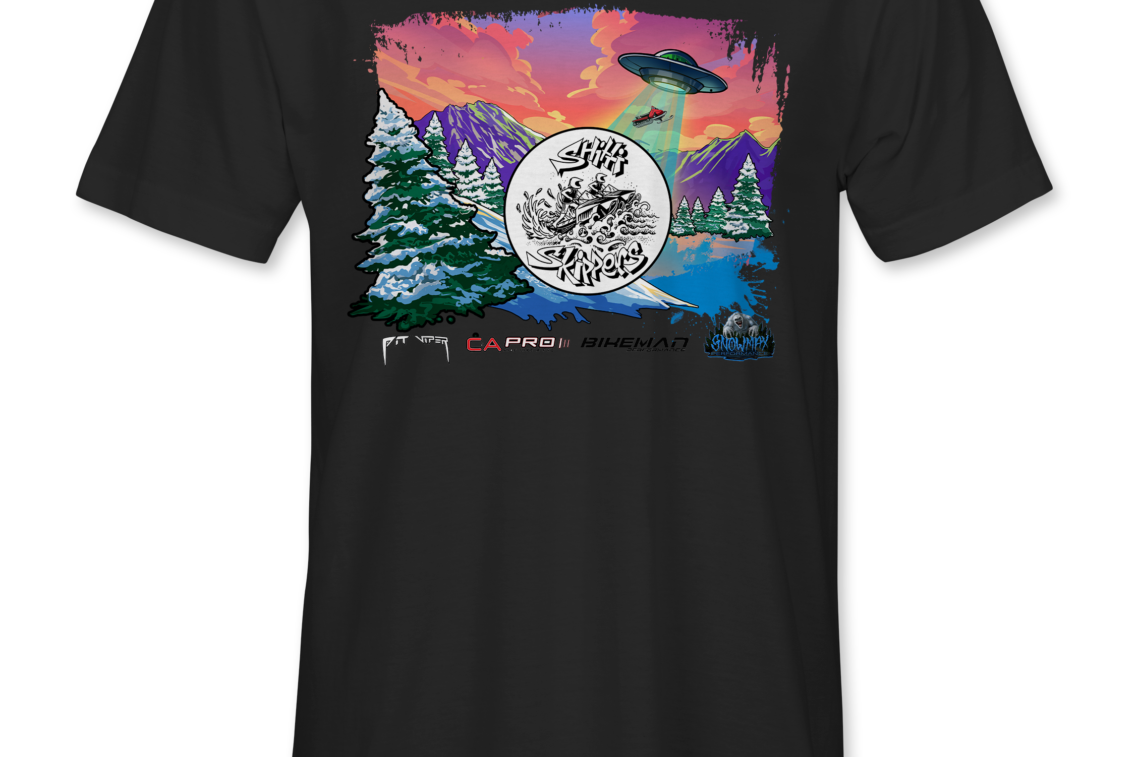 Shitti Skippers T-Shirts Black Acid Apparel