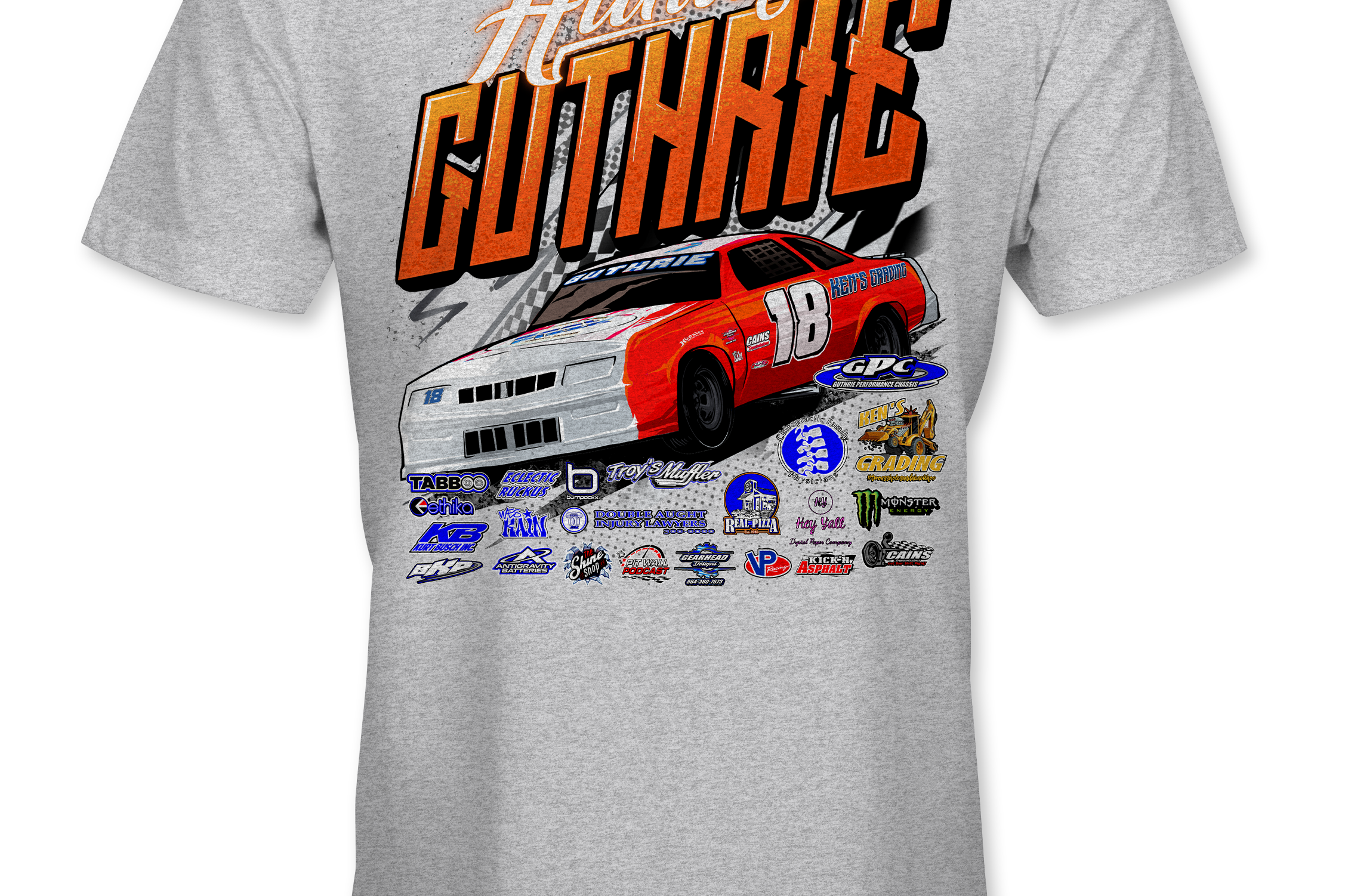 Hunter Guthrie 2022 T-Shirts Black Acid Apparel