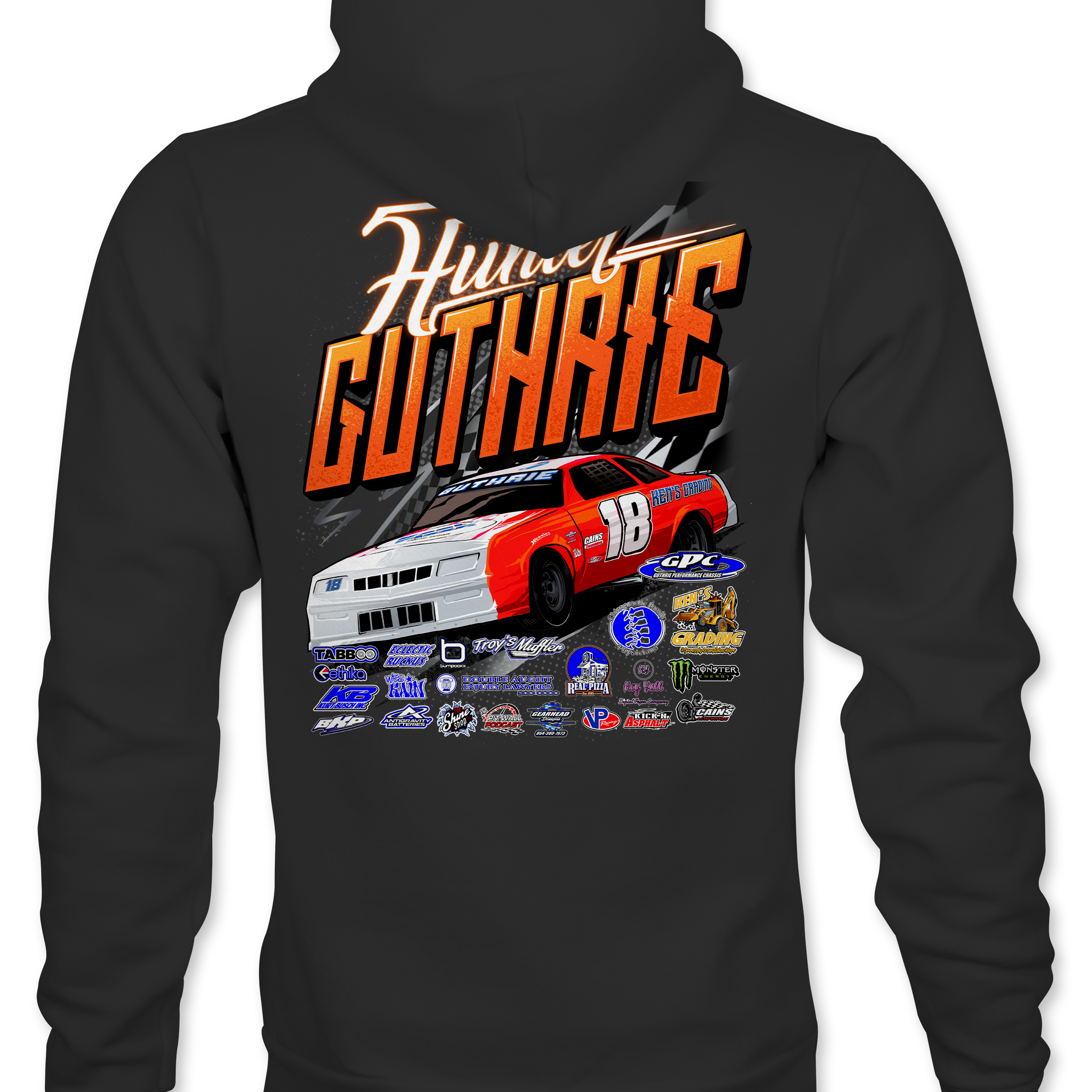 Hunter Guthrie 2022 Hoodies Black Acid Apparel