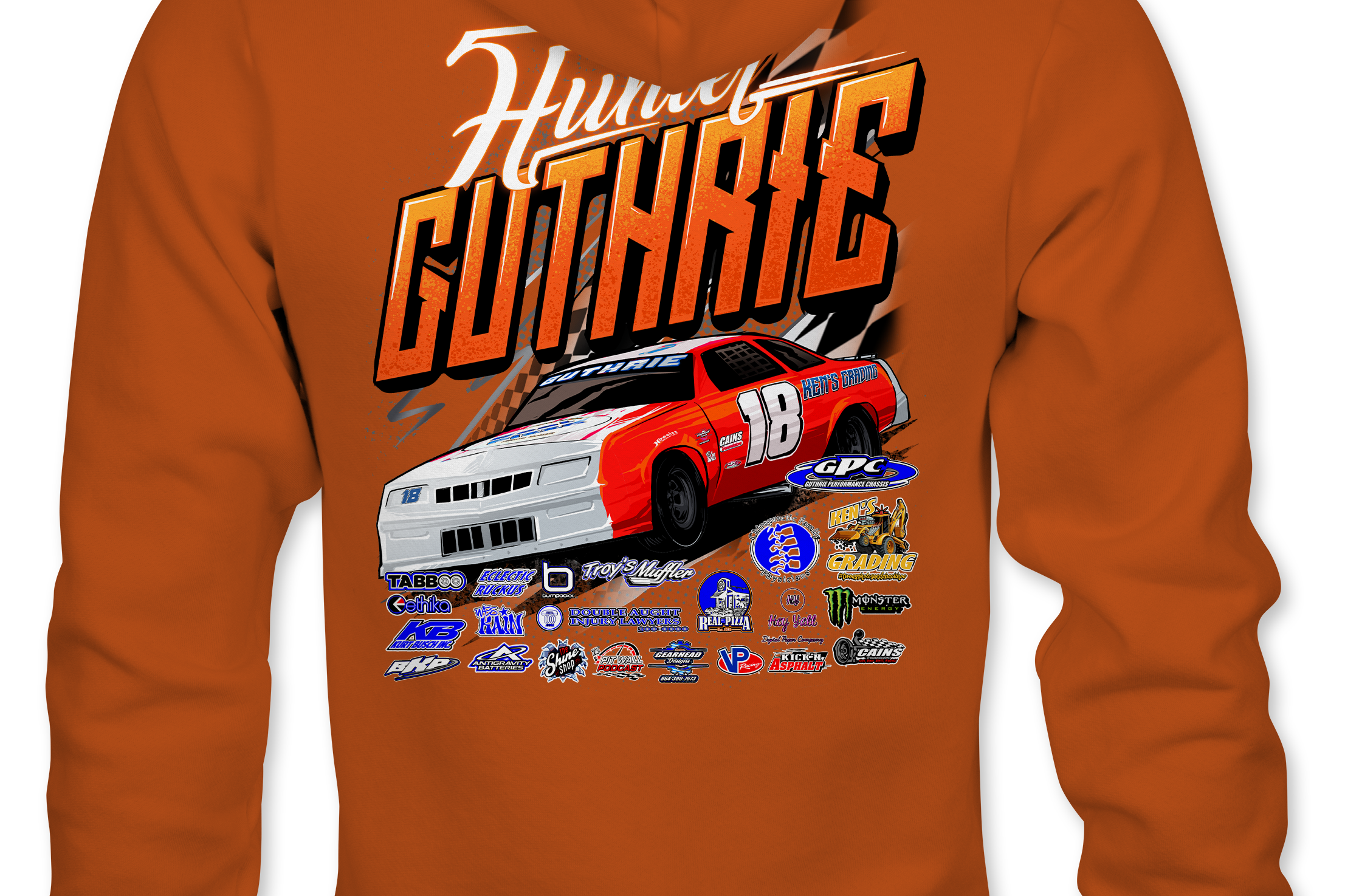Hunter Guthrie 2022 Hoodies Black Acid Apparel