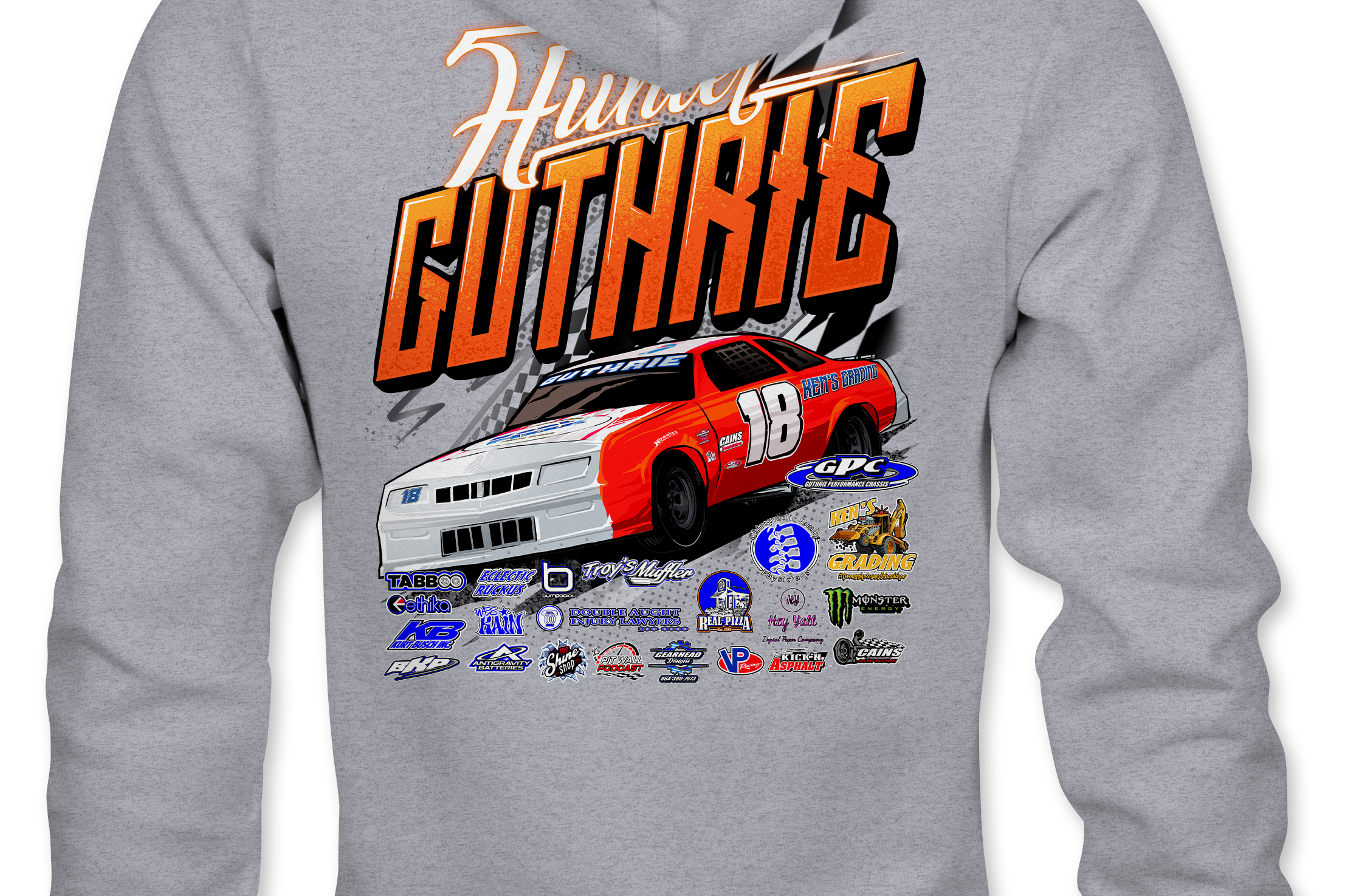 Hunter Guthrie 2022 Hoodies Black Acid Apparel