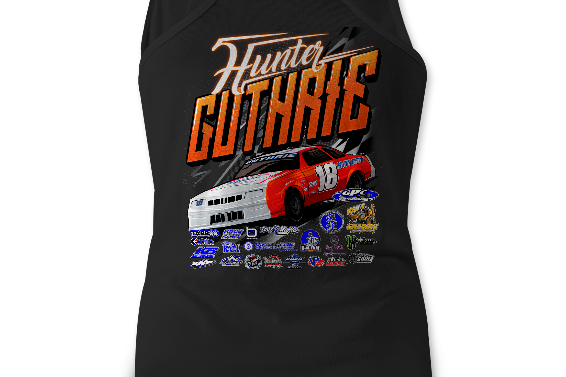 Hunter Guthrie 2022 Tank Tops Black Acid Apparel