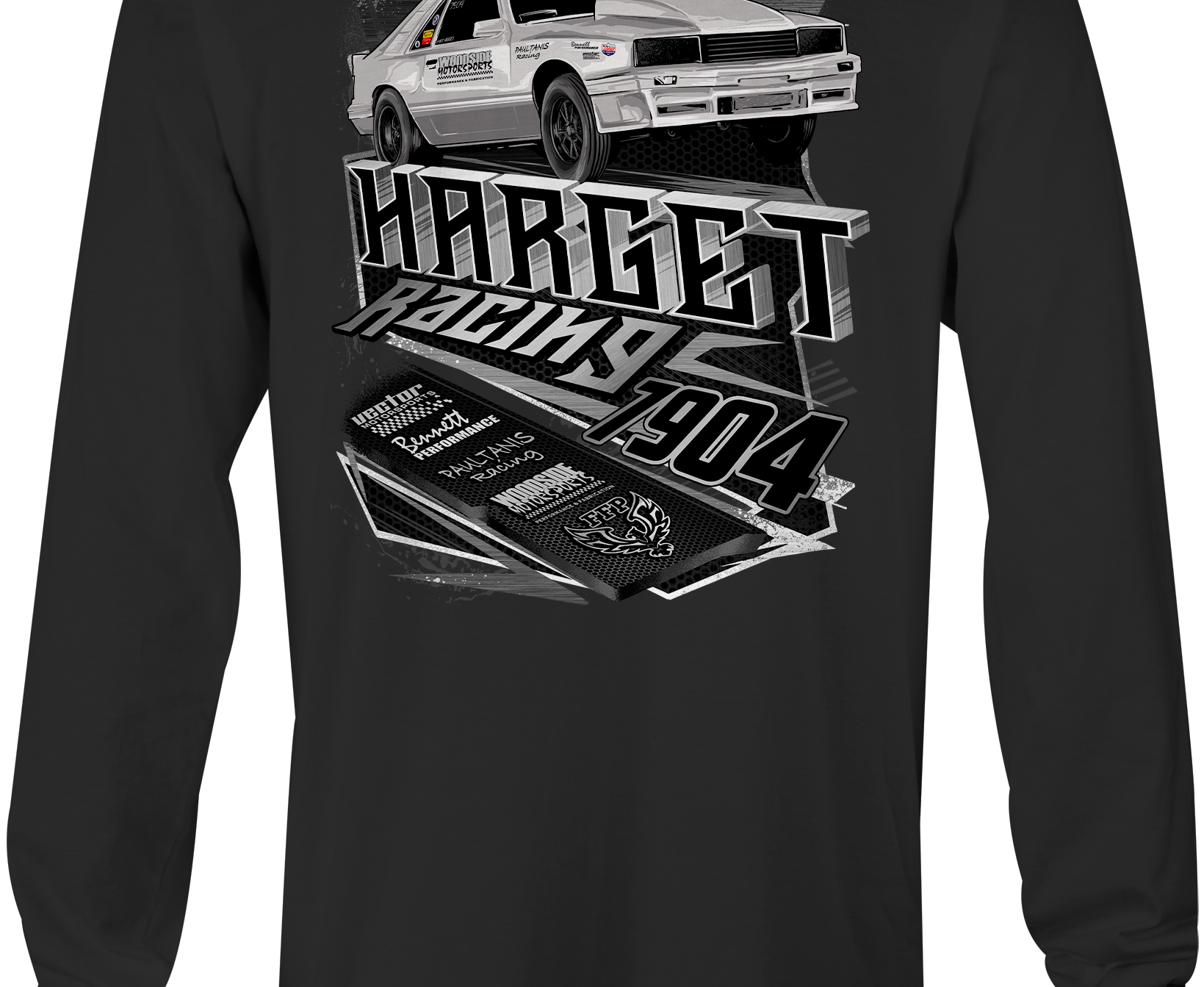 Harget Racing Long Sleeves Black Acid Apparel