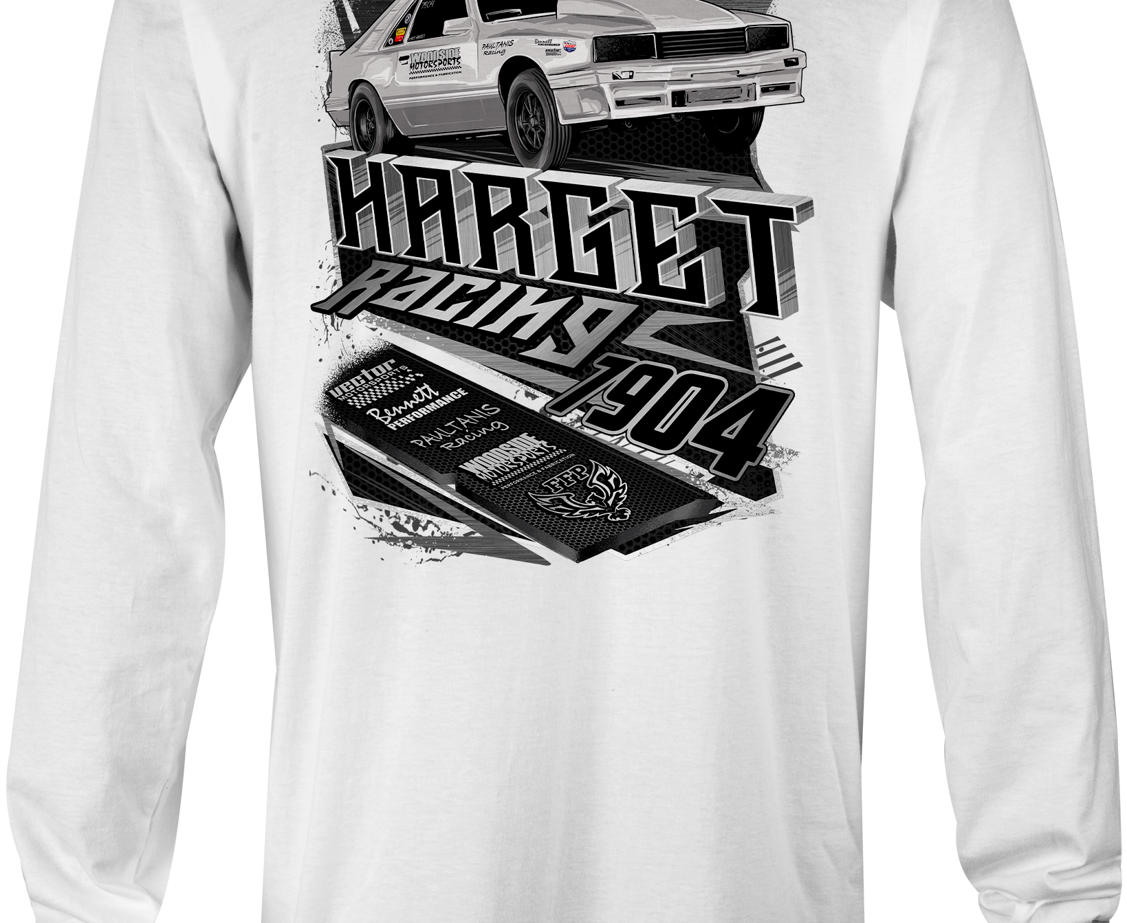 Harget Racing Long Sleeves Black Acid Apparel