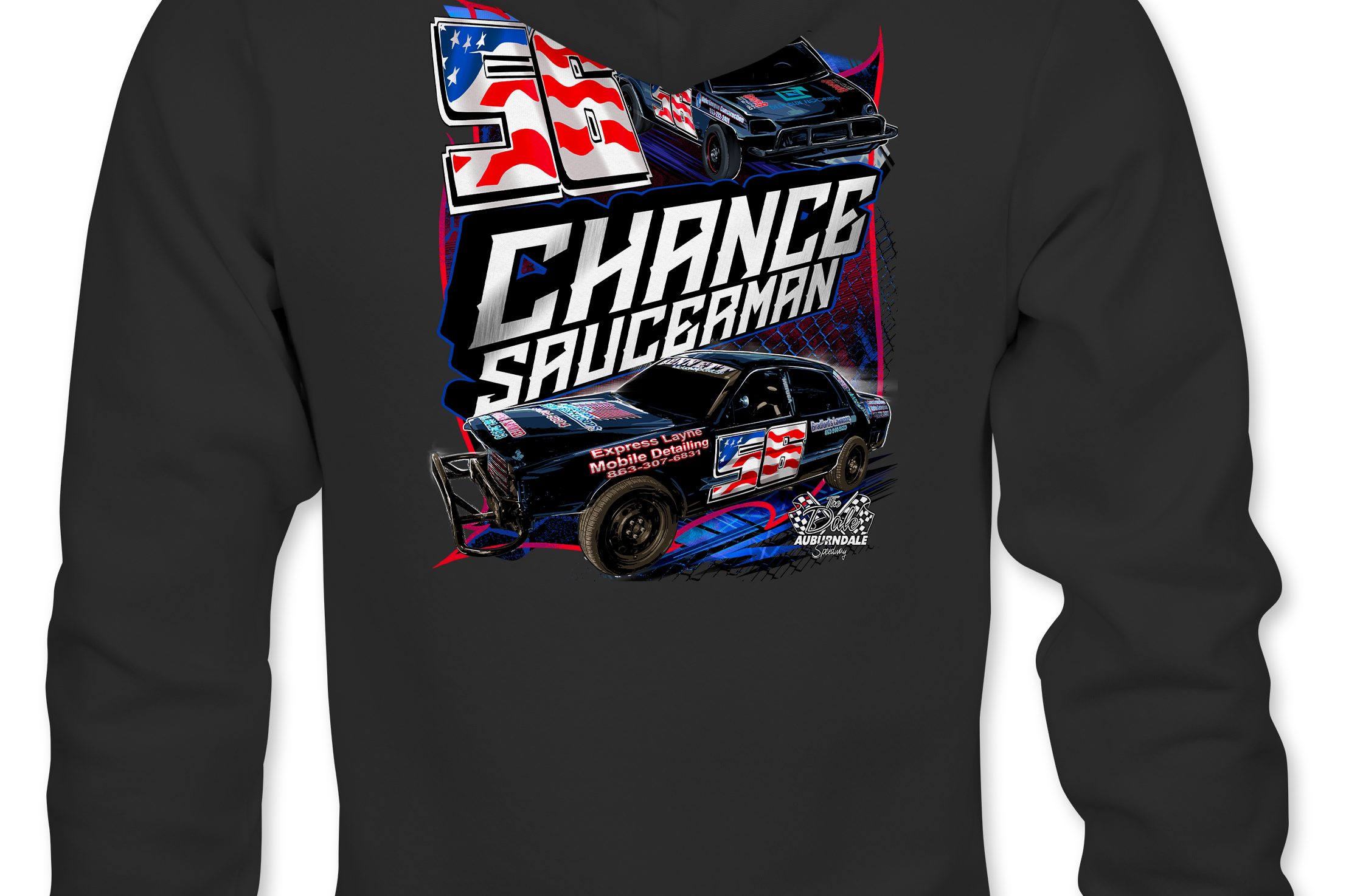Chance Saucerman 2023 Hoodies Black Acid Apparel
