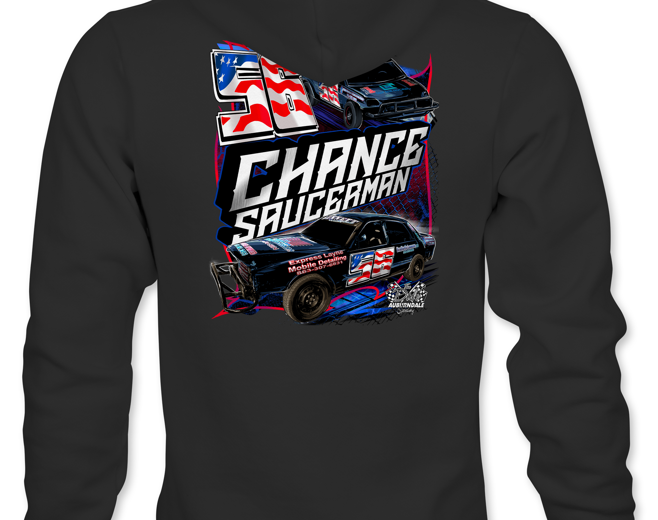 Chance Saucerman 2023 Hoodies Black Acid Apparel