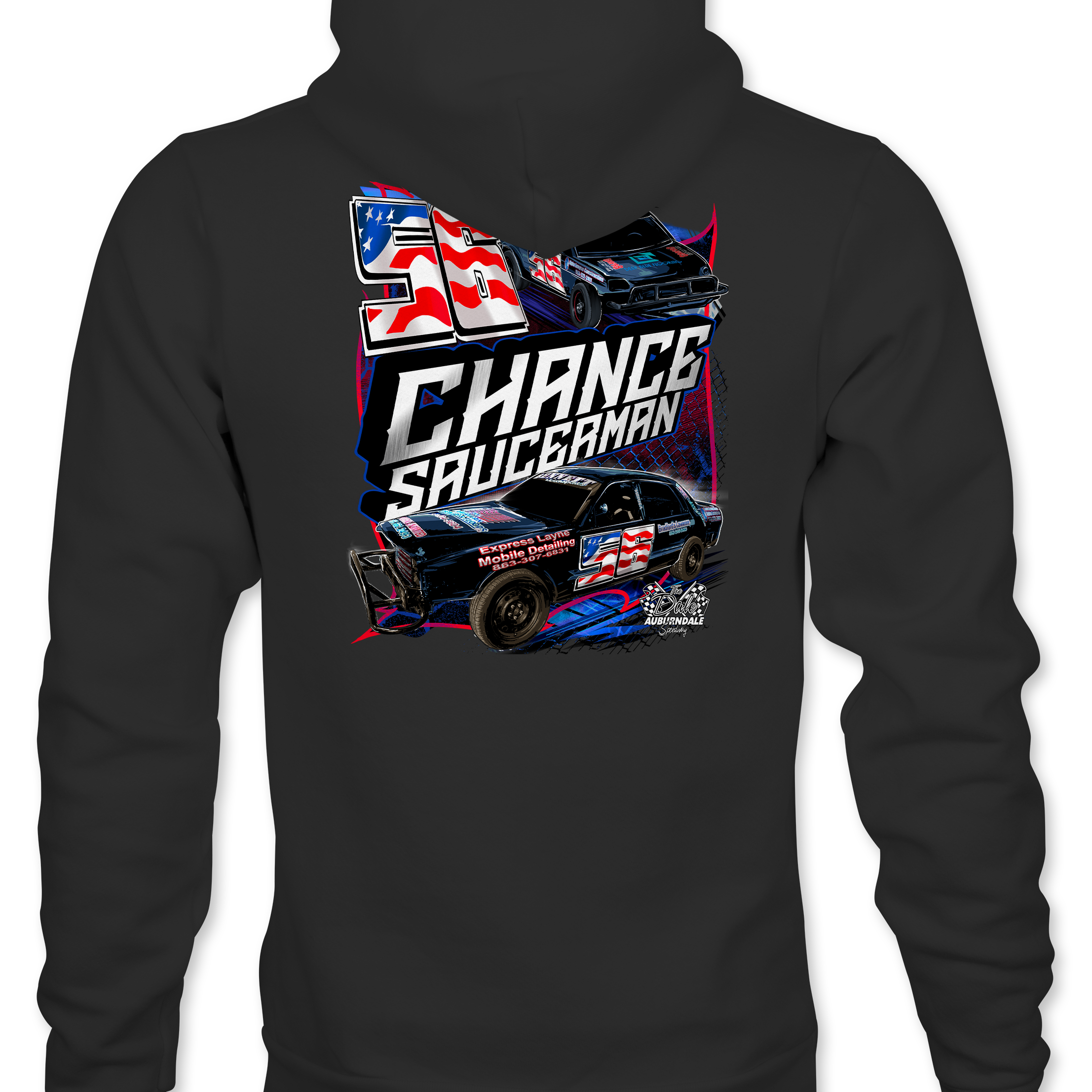 Chance Saucerman 2023 Hoodies Black Acid Apparel