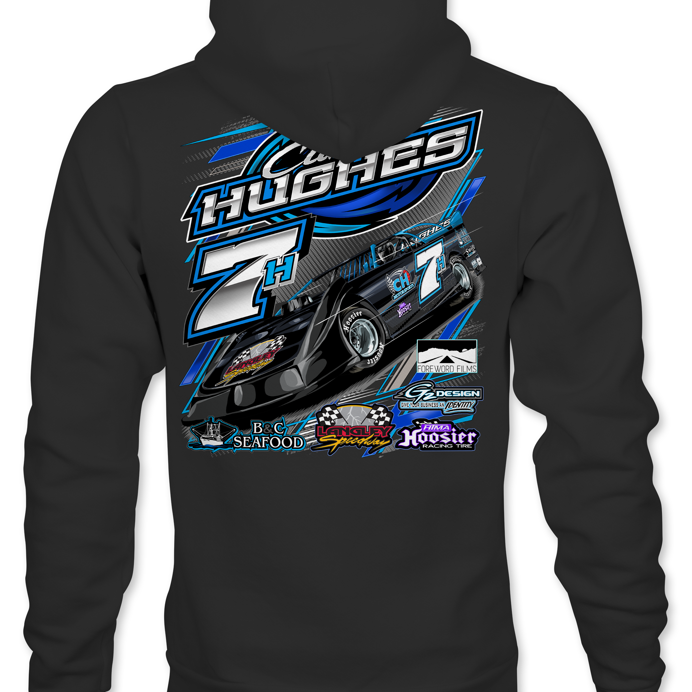 Curtis Hughes 2022 Hoodies Black Acid Apparel