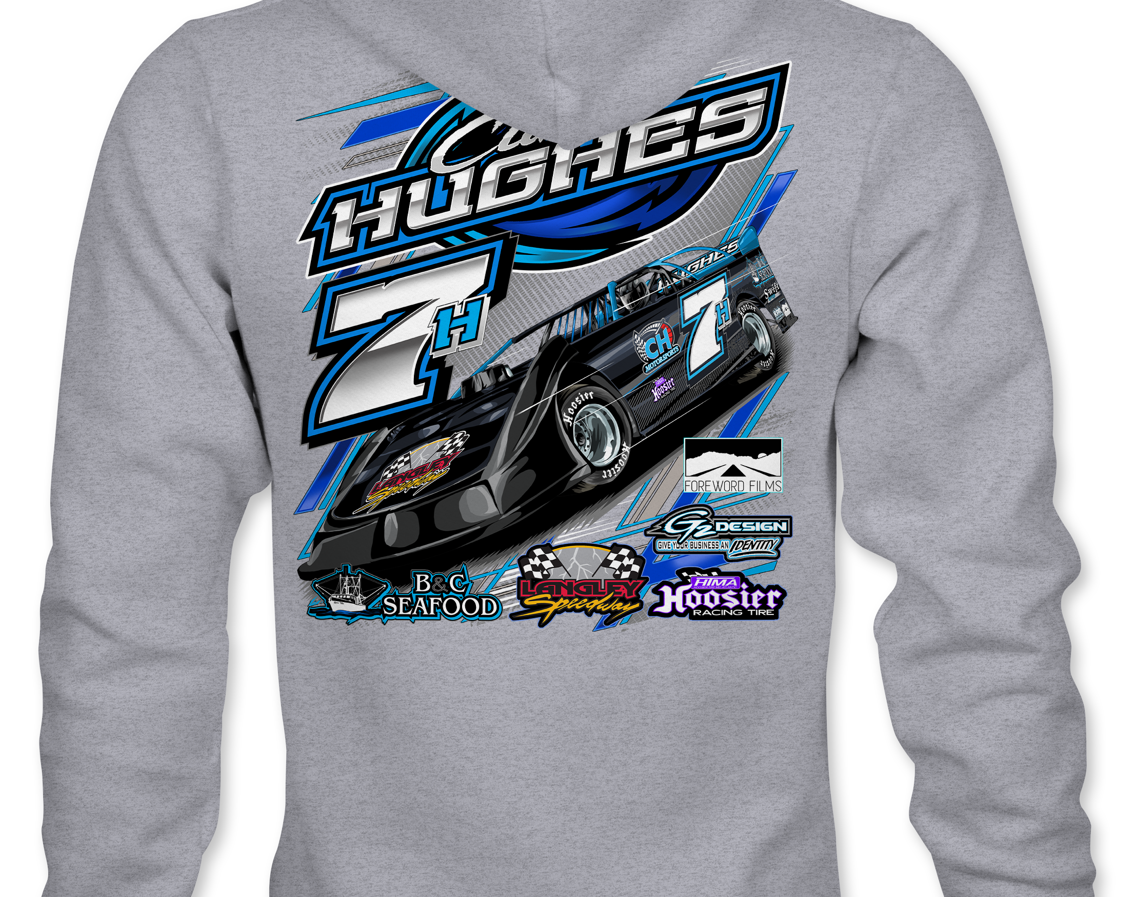 Curtis Hughes 2022 Hoodies Black Acid Apparel