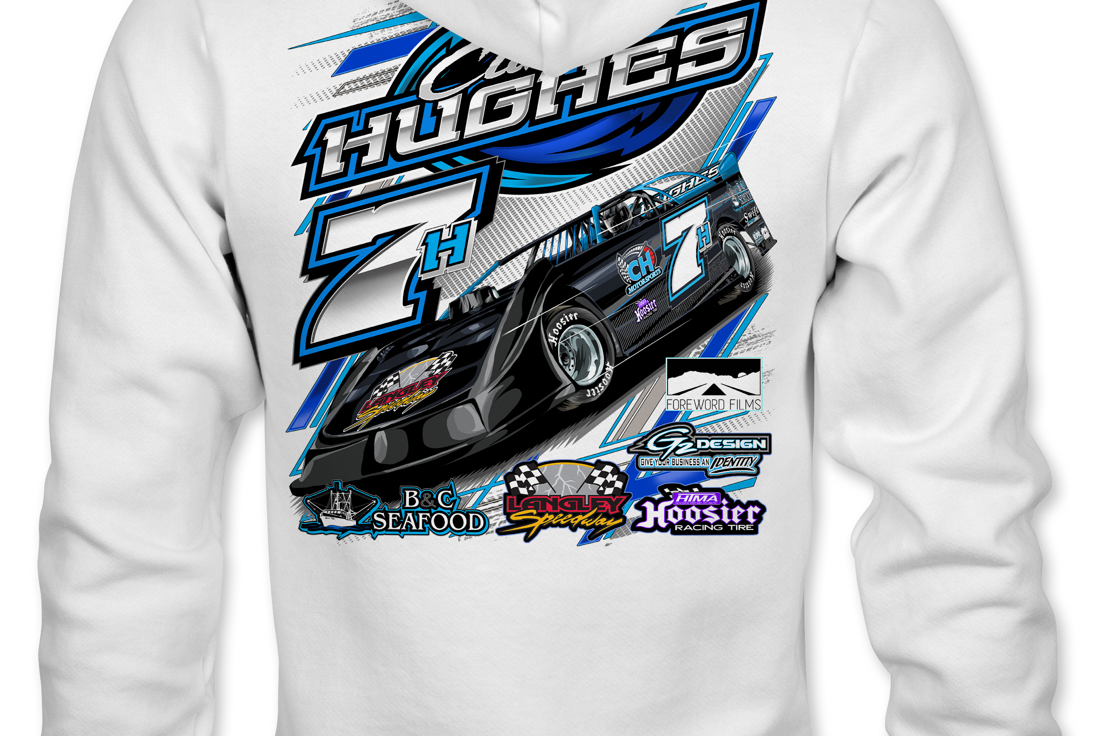 Curtis Hughes 2022 Hoodies Black Acid Apparel