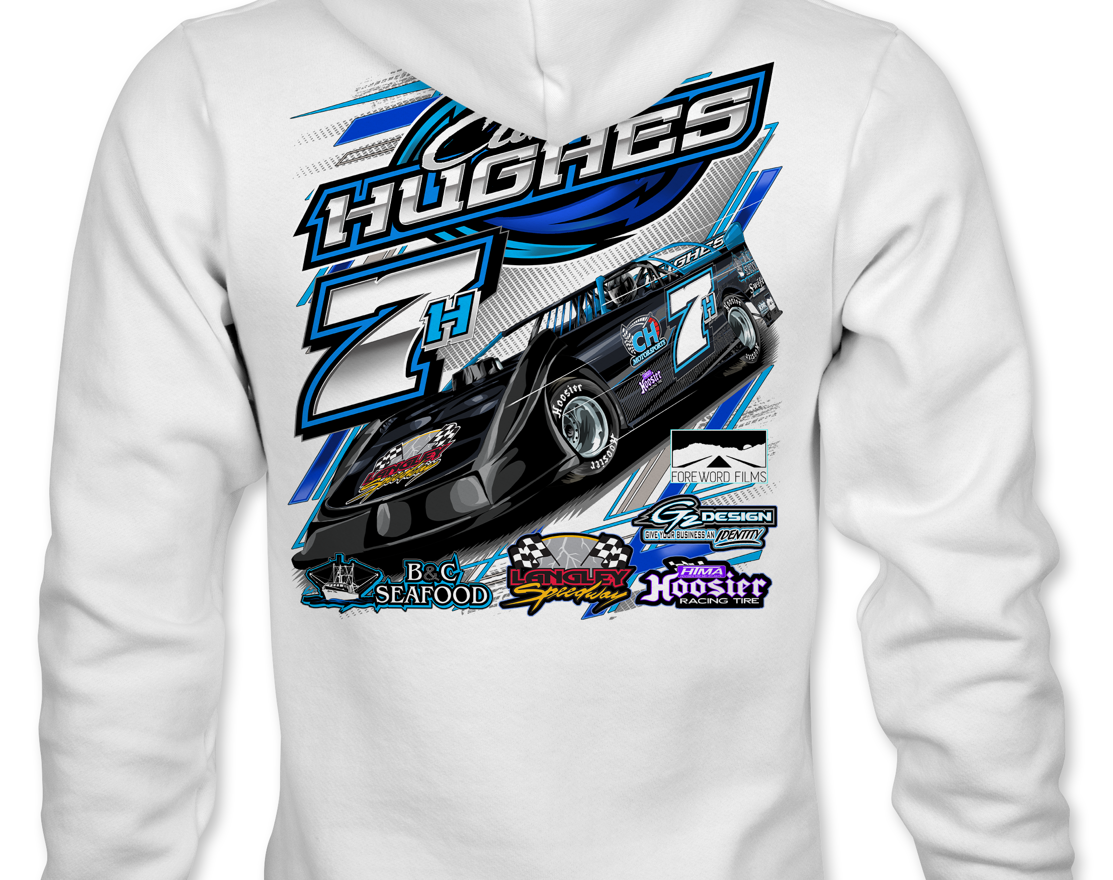Curtis Hughes 2022 Hoodies Black Acid Apparel