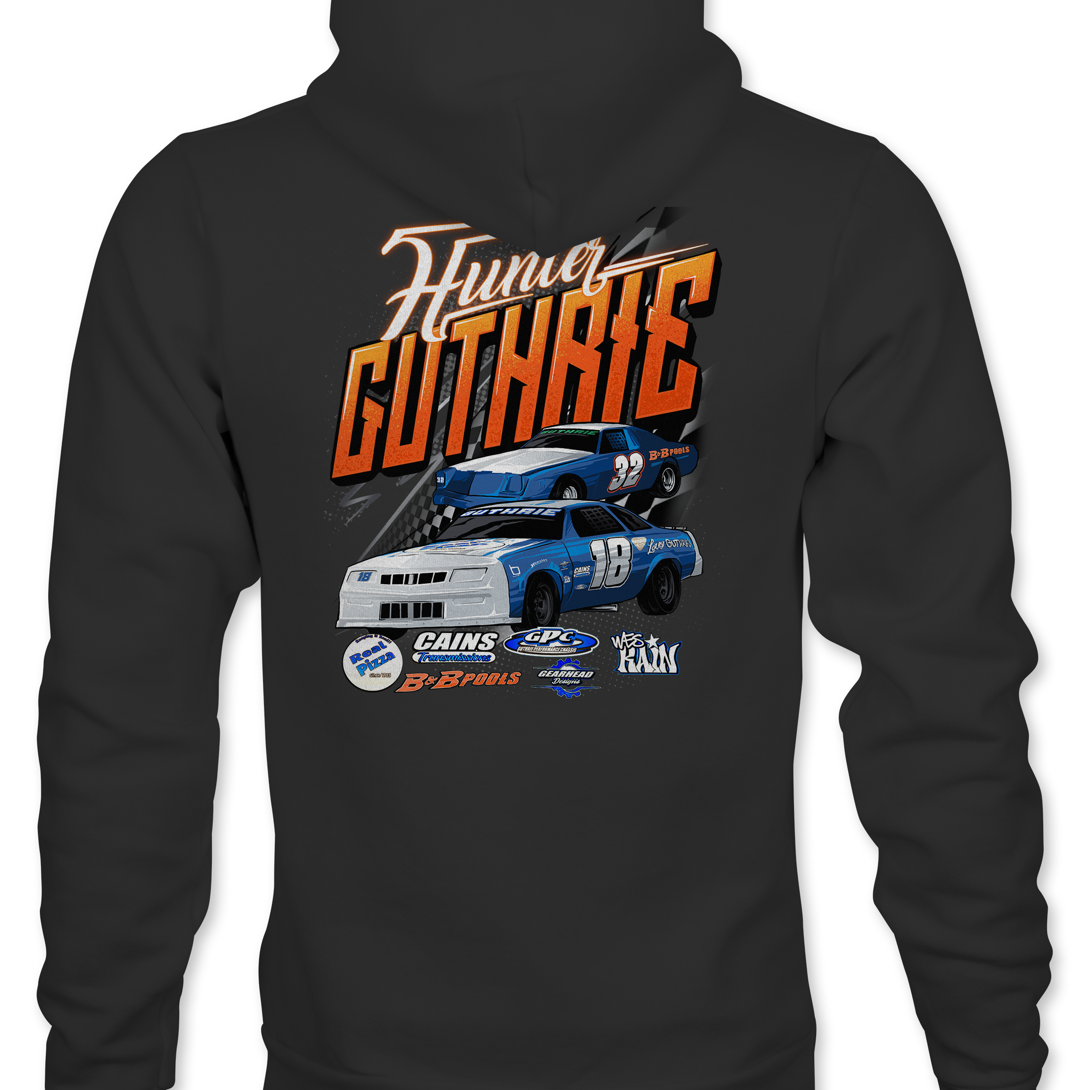 Hunter Guthrie Hoodies Black Acid Apparel