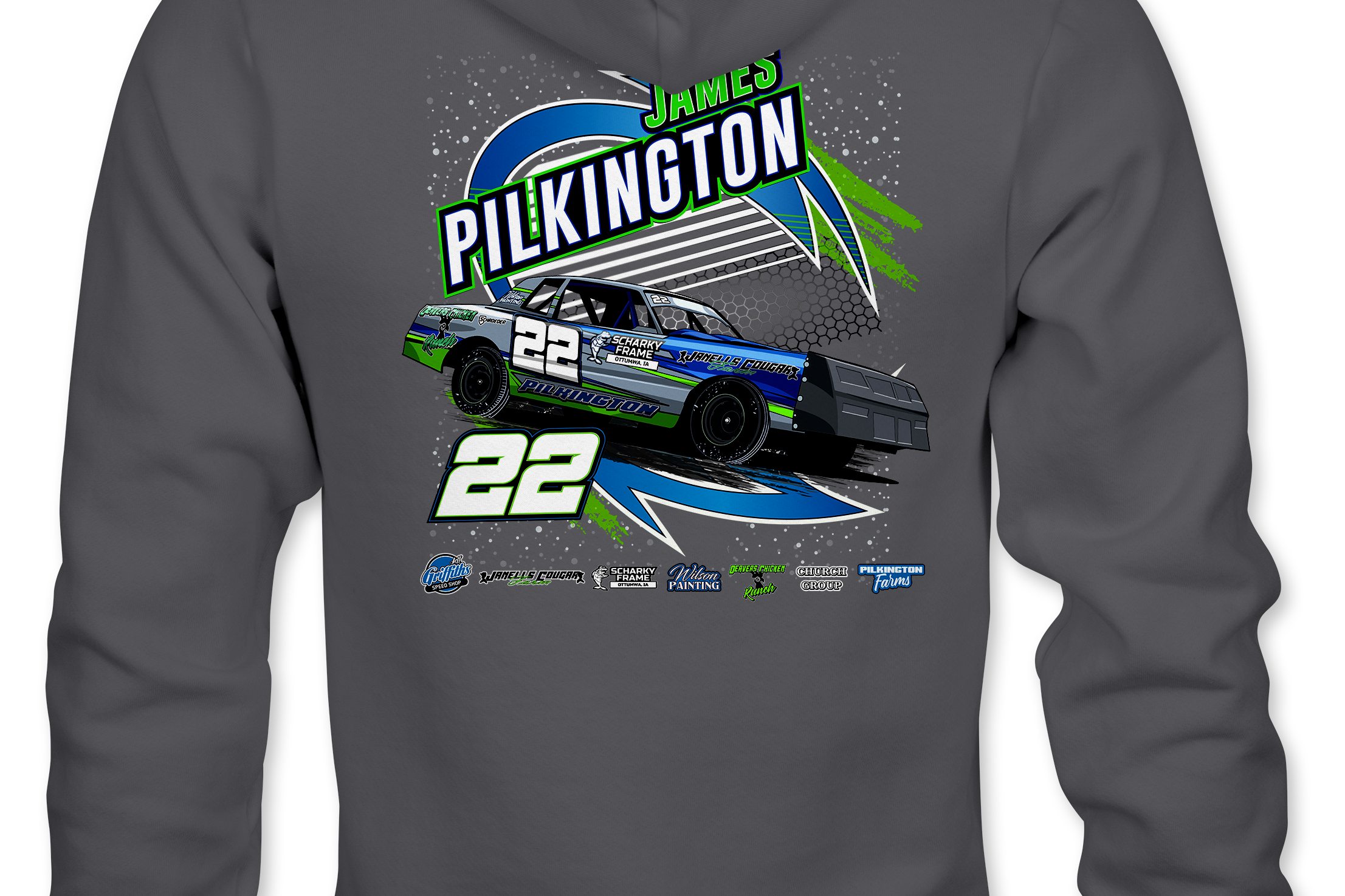 James Pilkington 2023 Hoodies Black Acid Apparel