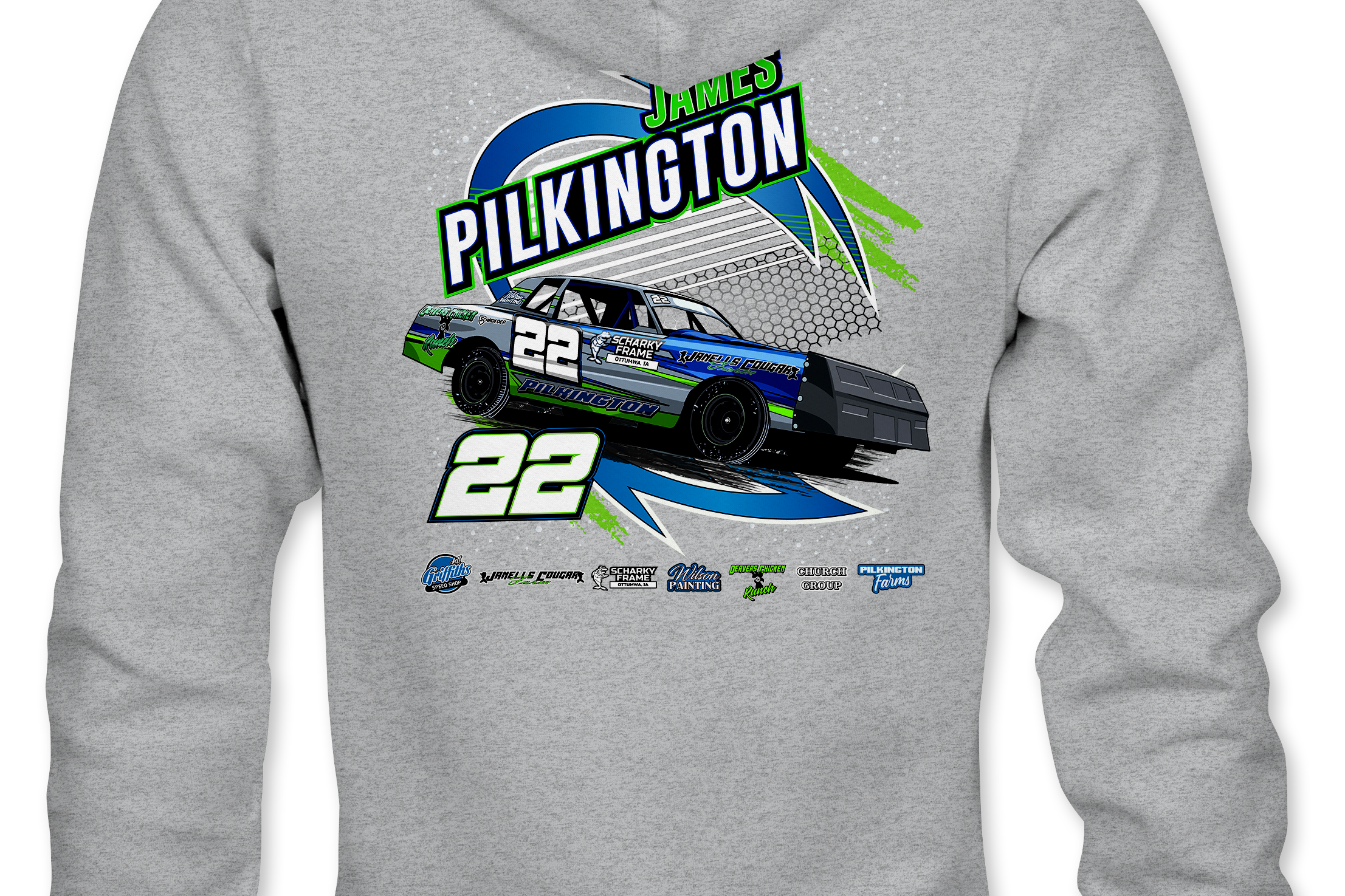 James Pilkington 2023 Hoodies Black Acid Apparel
