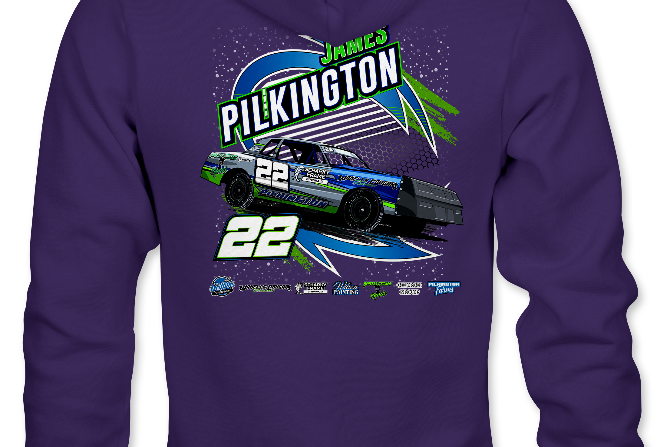 James Pilkington 2023 Hoodies Black Acid Apparel