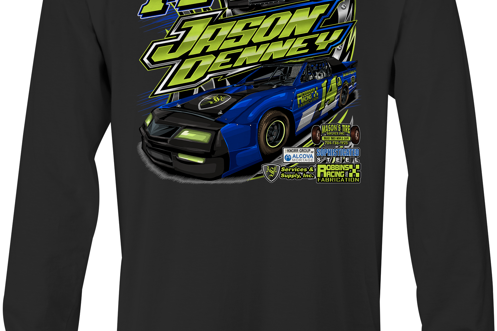 Jason Denney Long Sleeves Black Acid Apparel