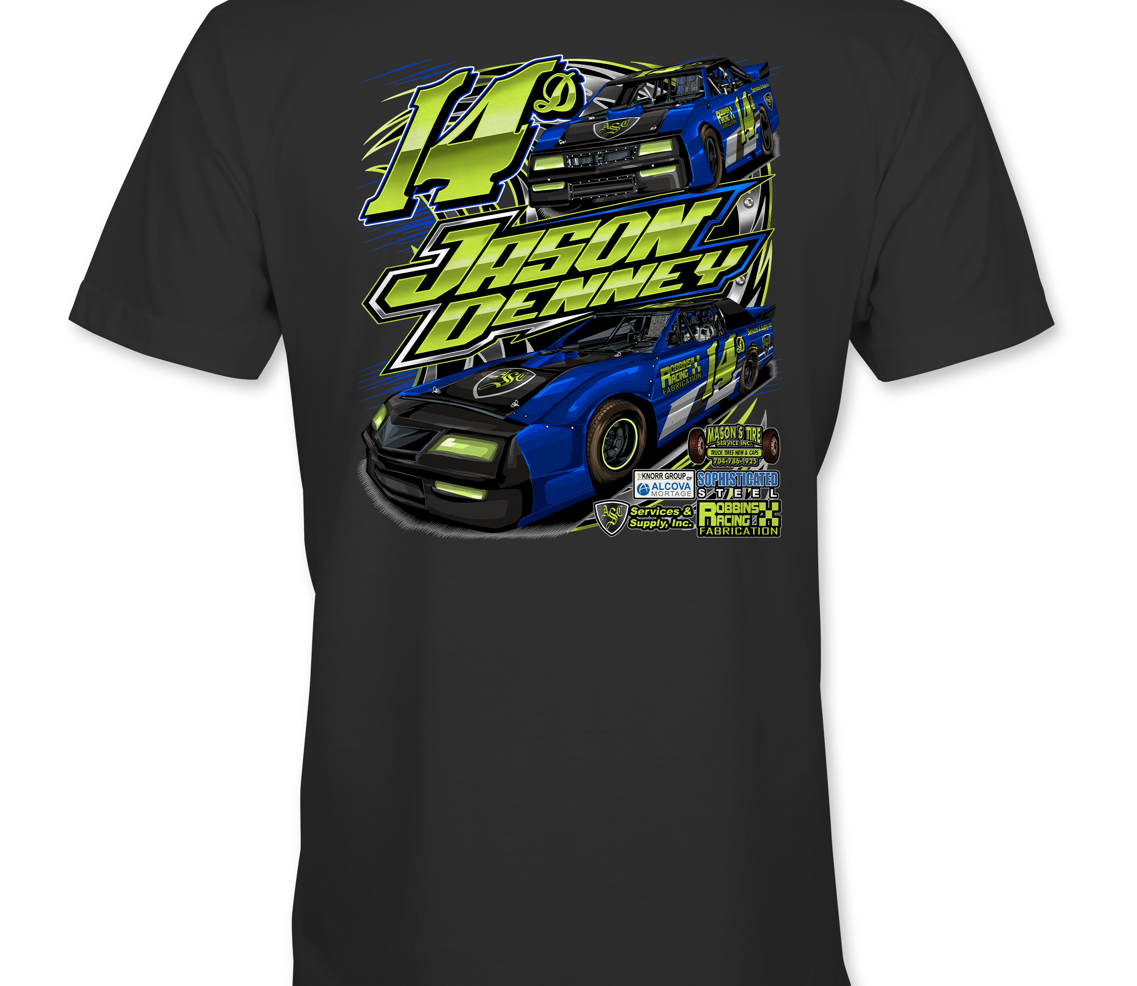 Jason Denney T-Shirts Black Acid Apparel