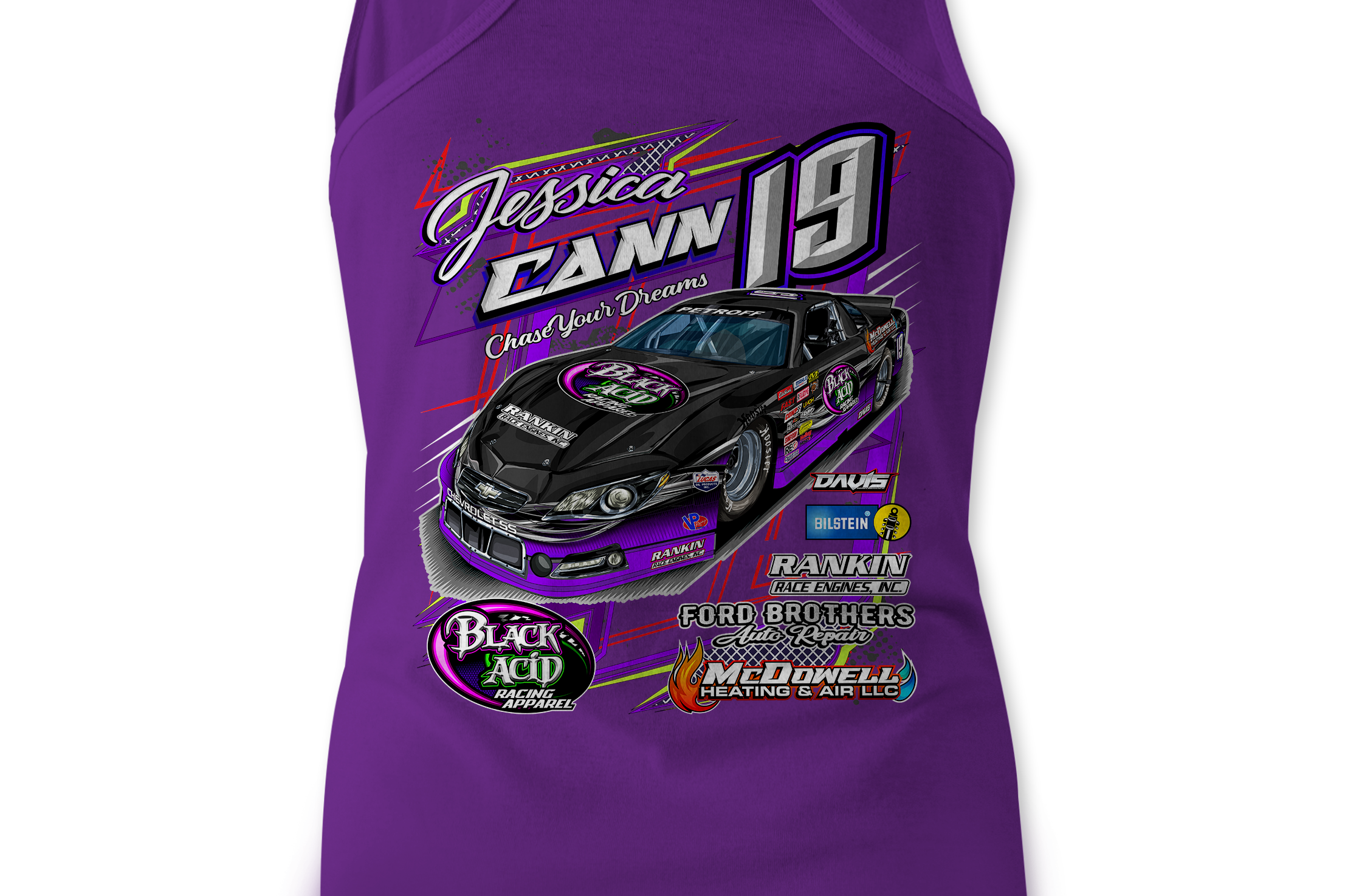 Jessica Cann 2022 Tank Tops Black Acid Apparel
