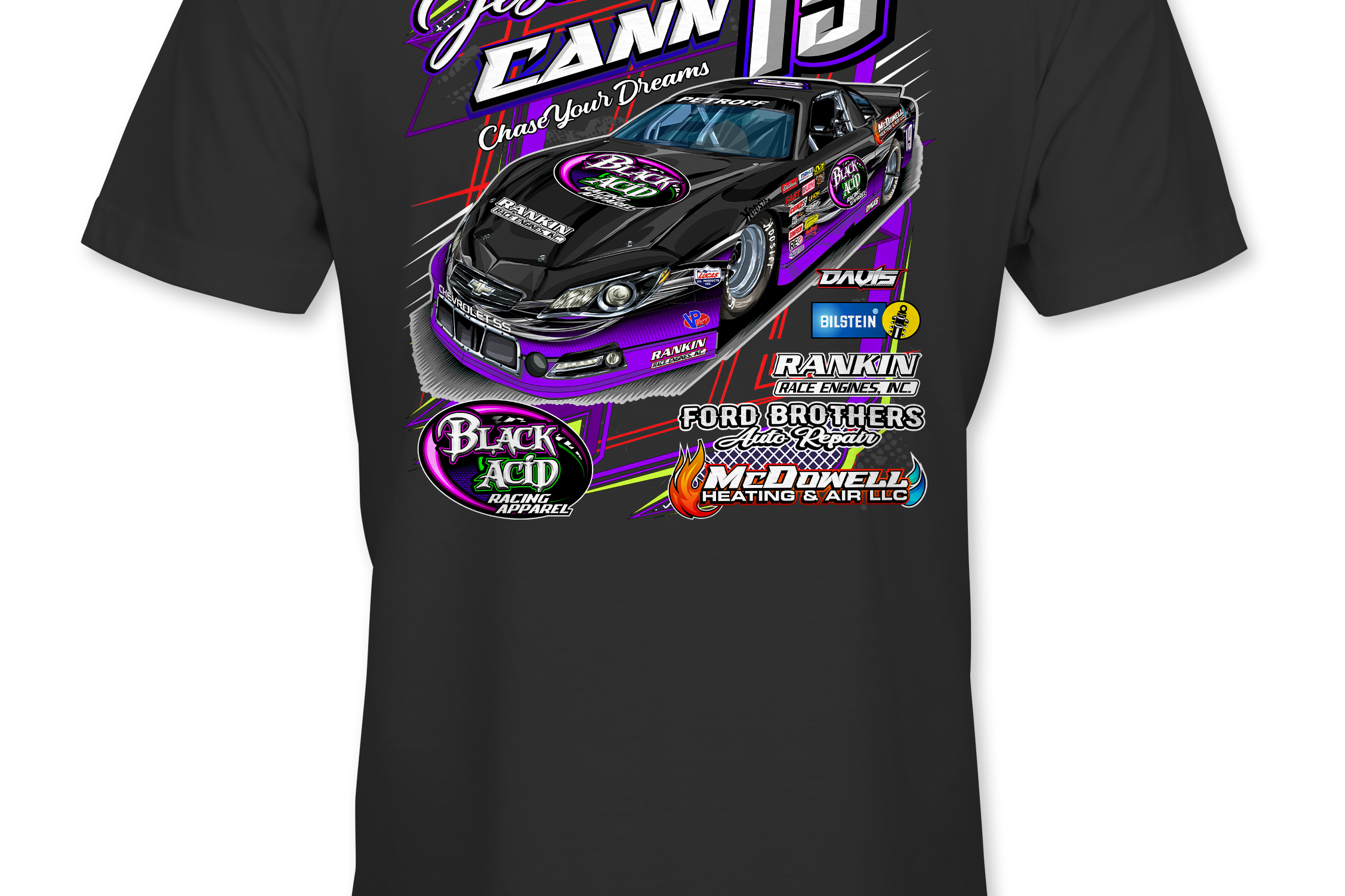 Jessica Cann 2022 T-Shirts Black Acid Apparel