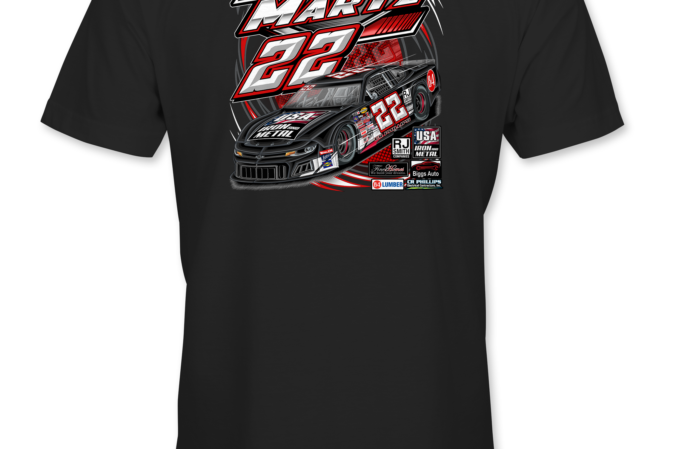 Justin Martz 2023 T-Shirts Black Acid Apparel