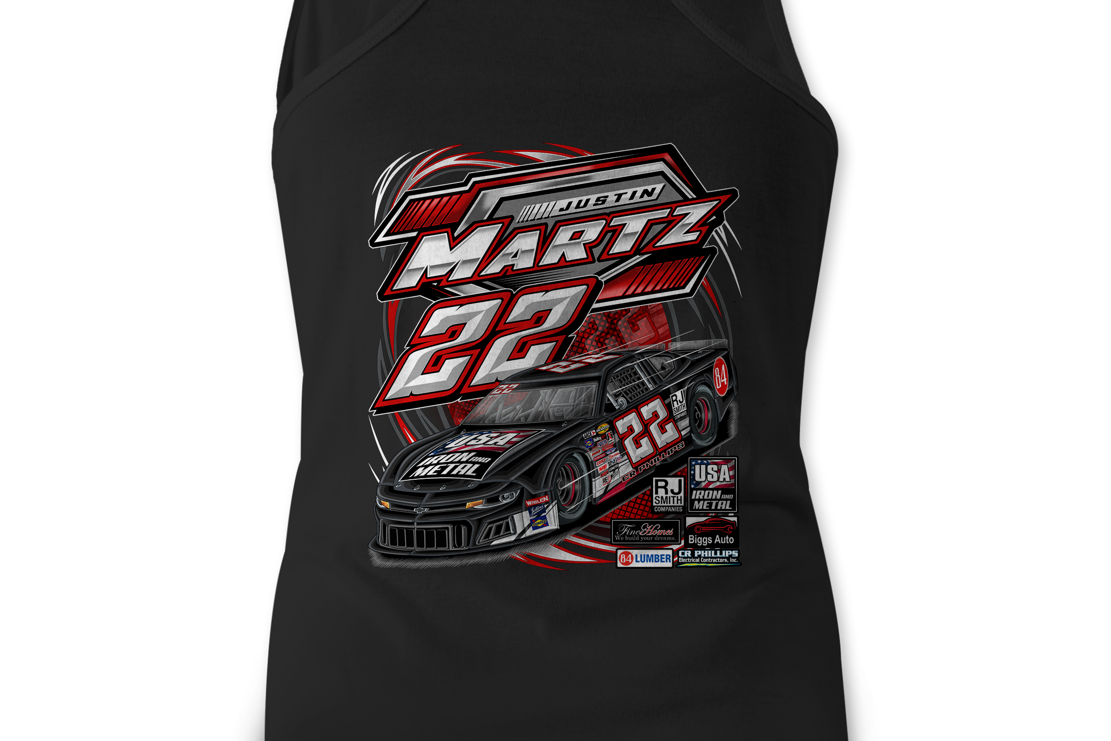 Justin Martz 2023 Tank Tops Black Acid Apparel