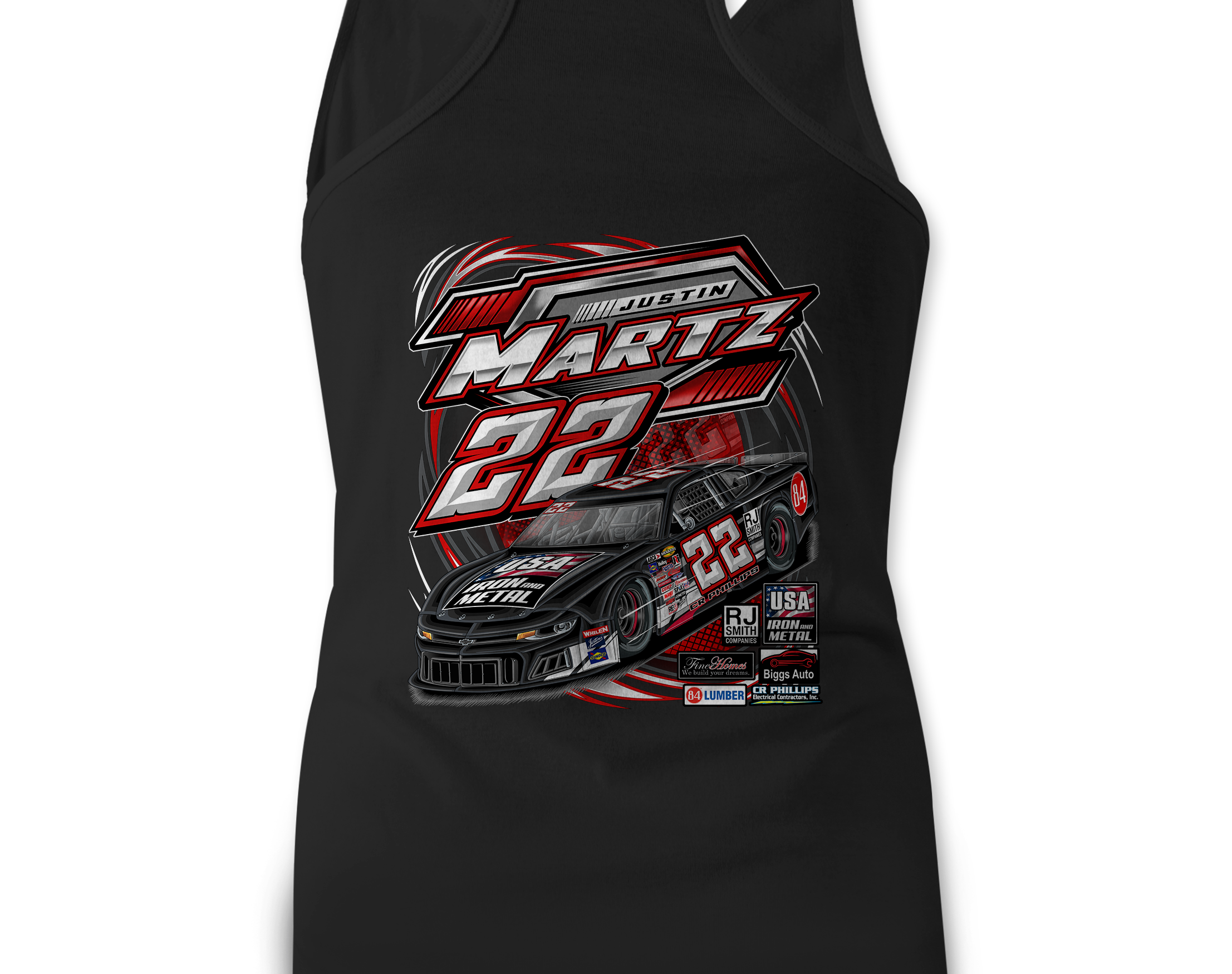 Justin Martz 2023 Tank Tops Black Acid Apparel