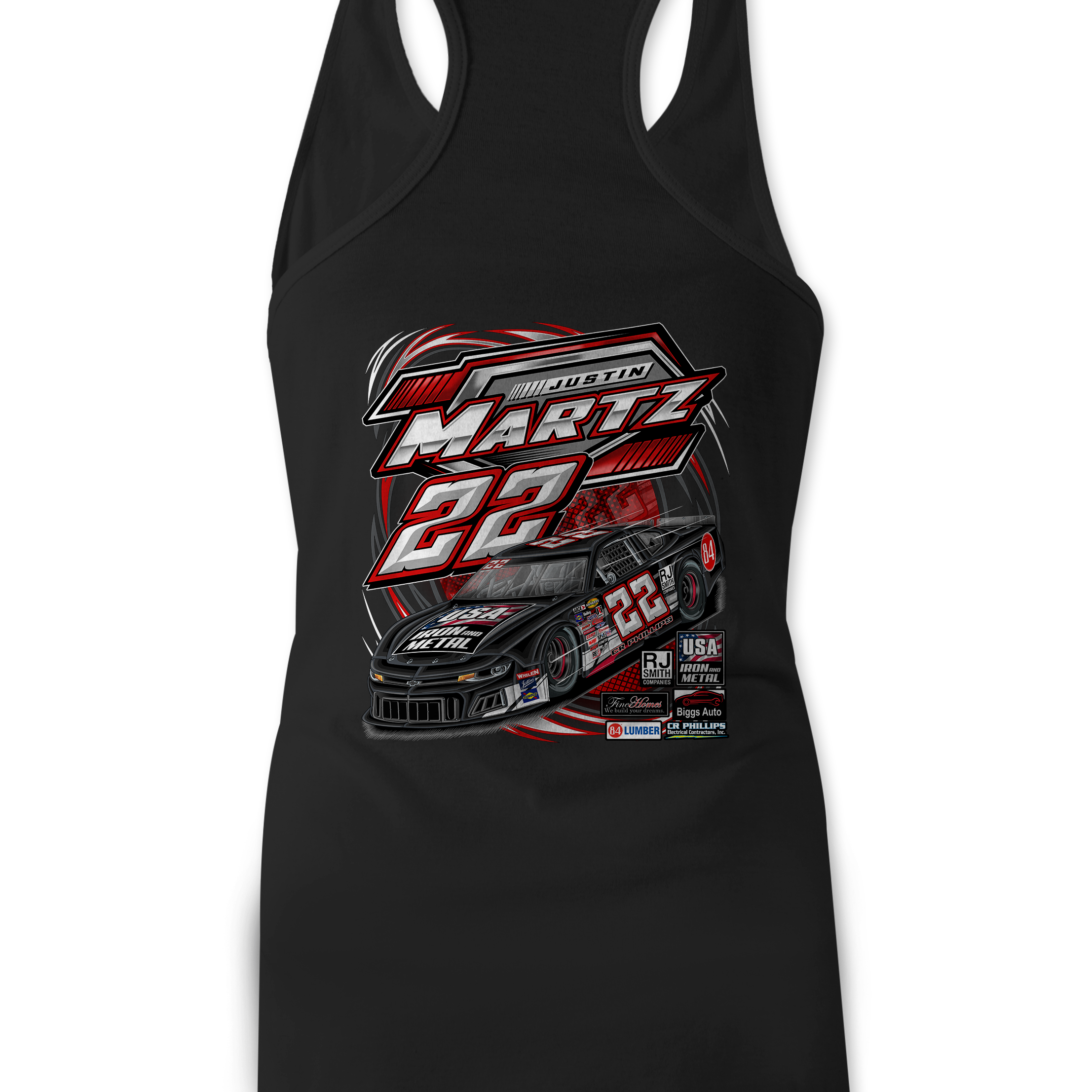 Justin Martz 2023 Tank Tops Black Acid Apparel