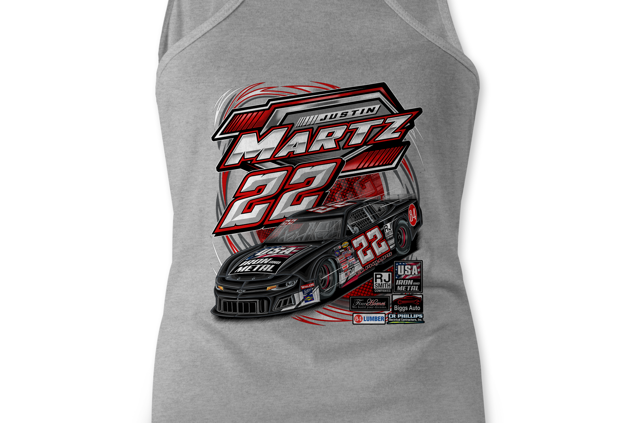 Justin Martz 2023 Tank Tops Black Acid Apparel