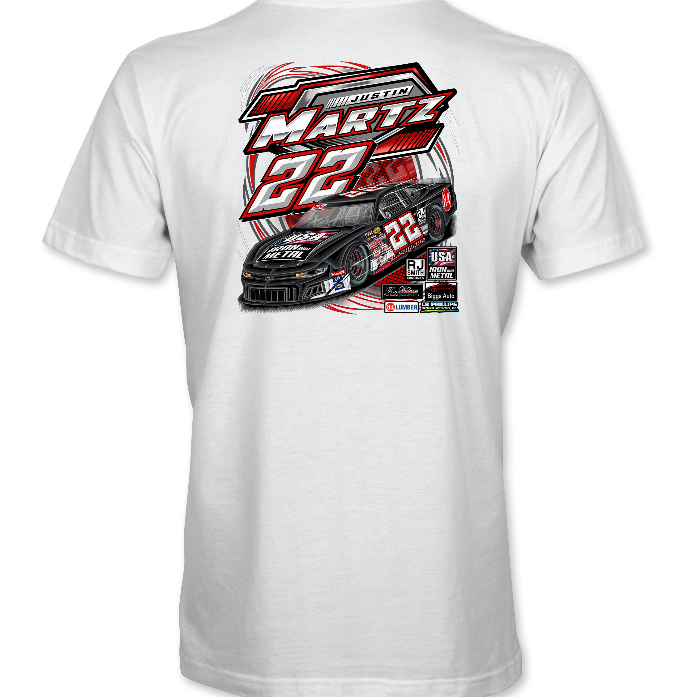 Justin Martz 2023 T-Shirts Black Acid Apparel