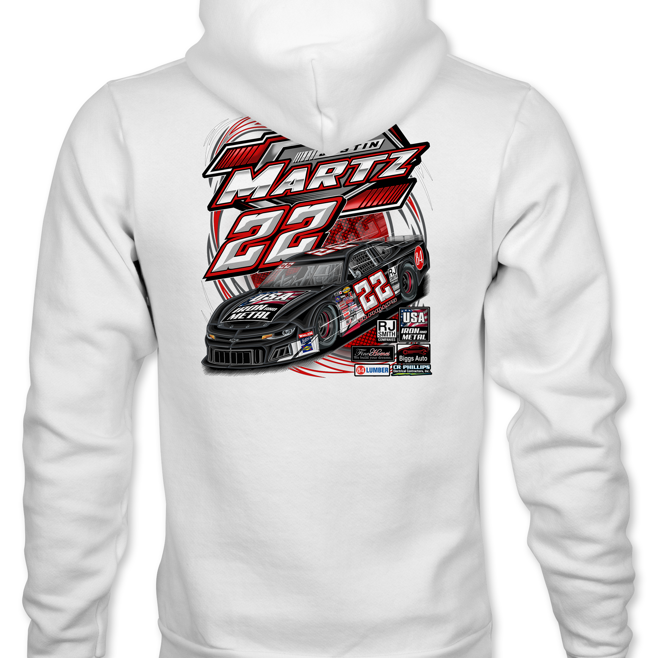 Justin Martz 2023 Hoodies Black Acid Apparel