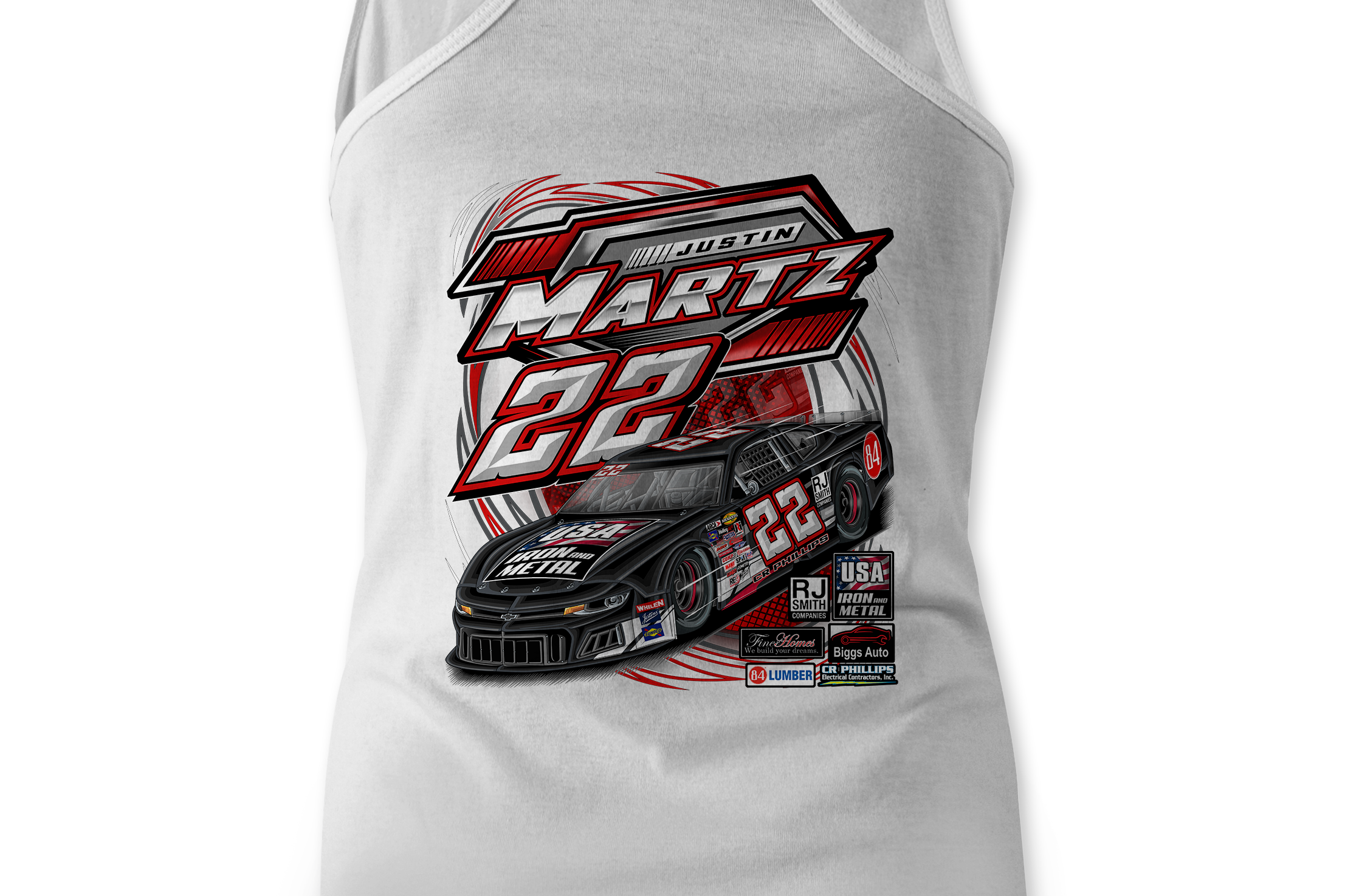 Justin Martz 2023 Tank Tops Black Acid Apparel