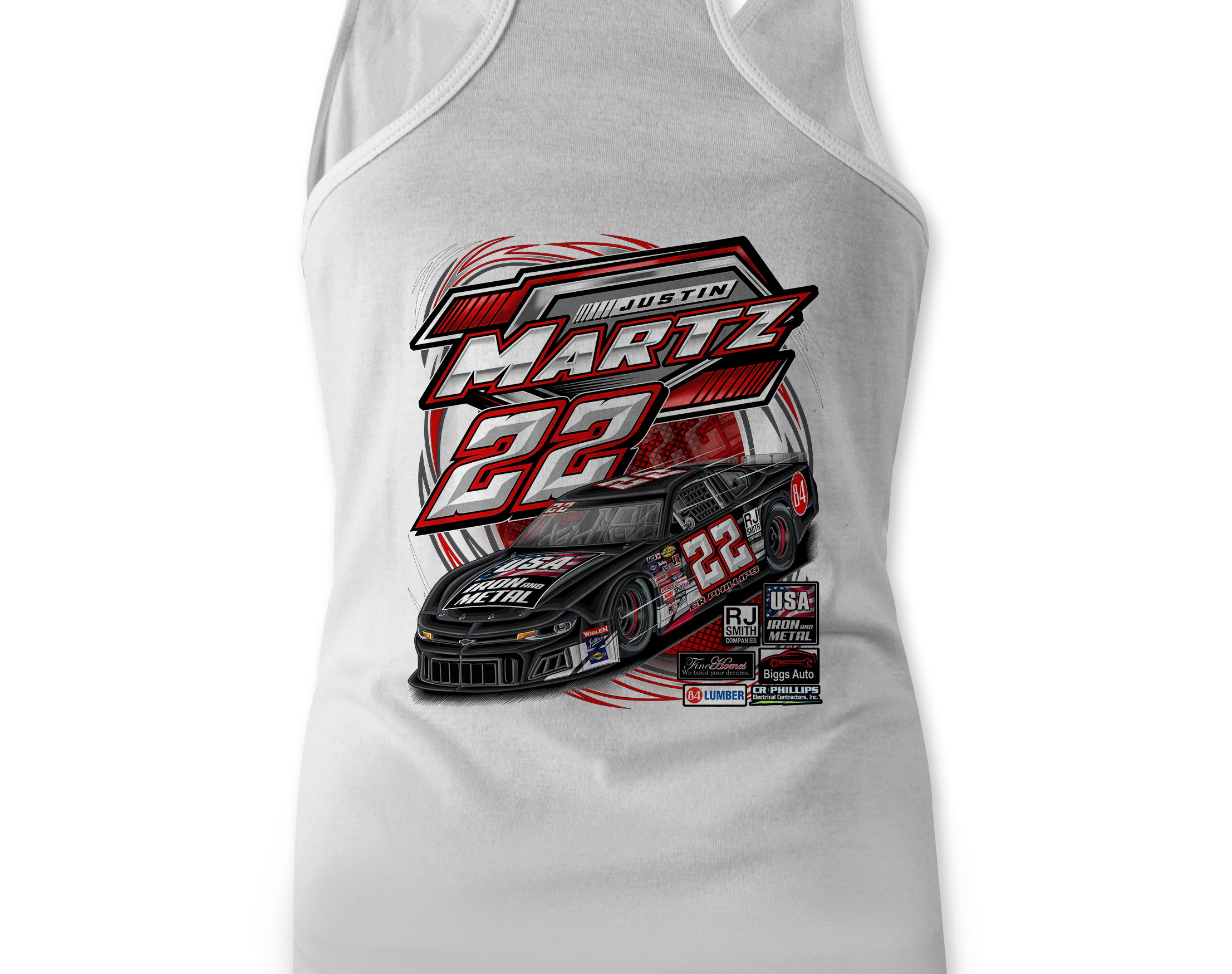 Justin Martz 2023 Tank Tops Black Acid Apparel